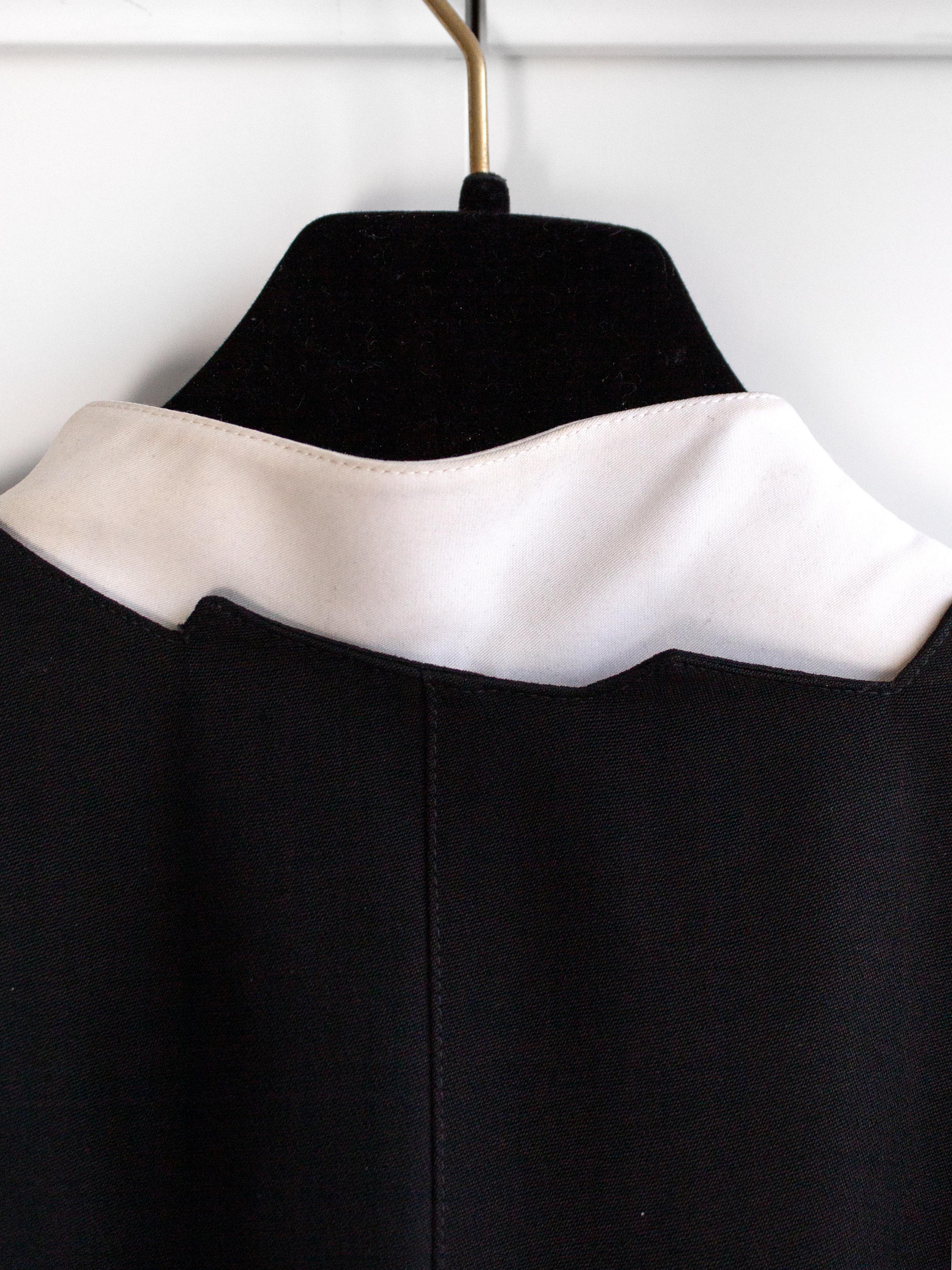 Icone Thierry Mugler Vintage S/S 1994 Black White Zigzag Sculptural Jacket en vente 12