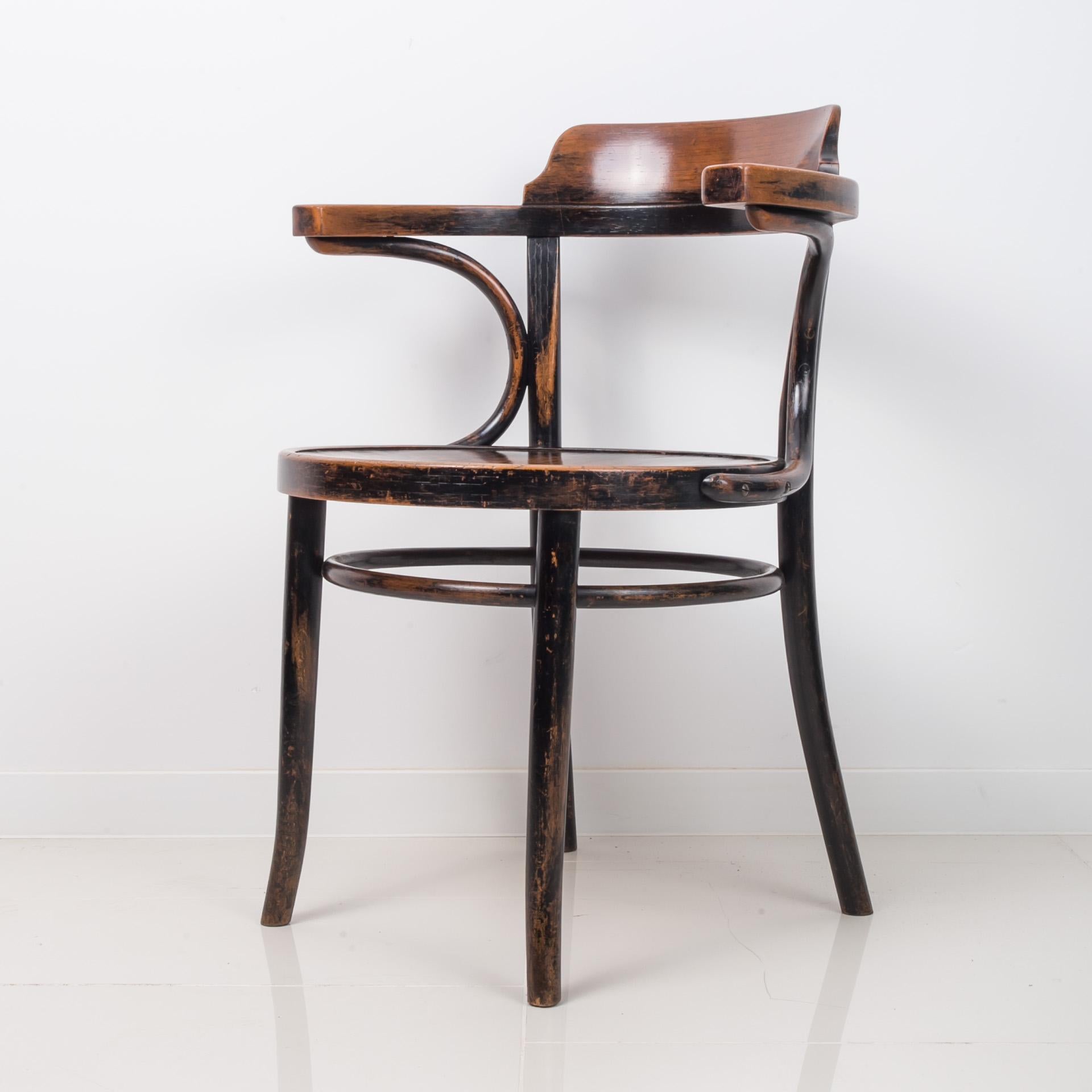Austrian Iconic Thonet Chair Designed by M. Thonet, Bentwood, 1920s