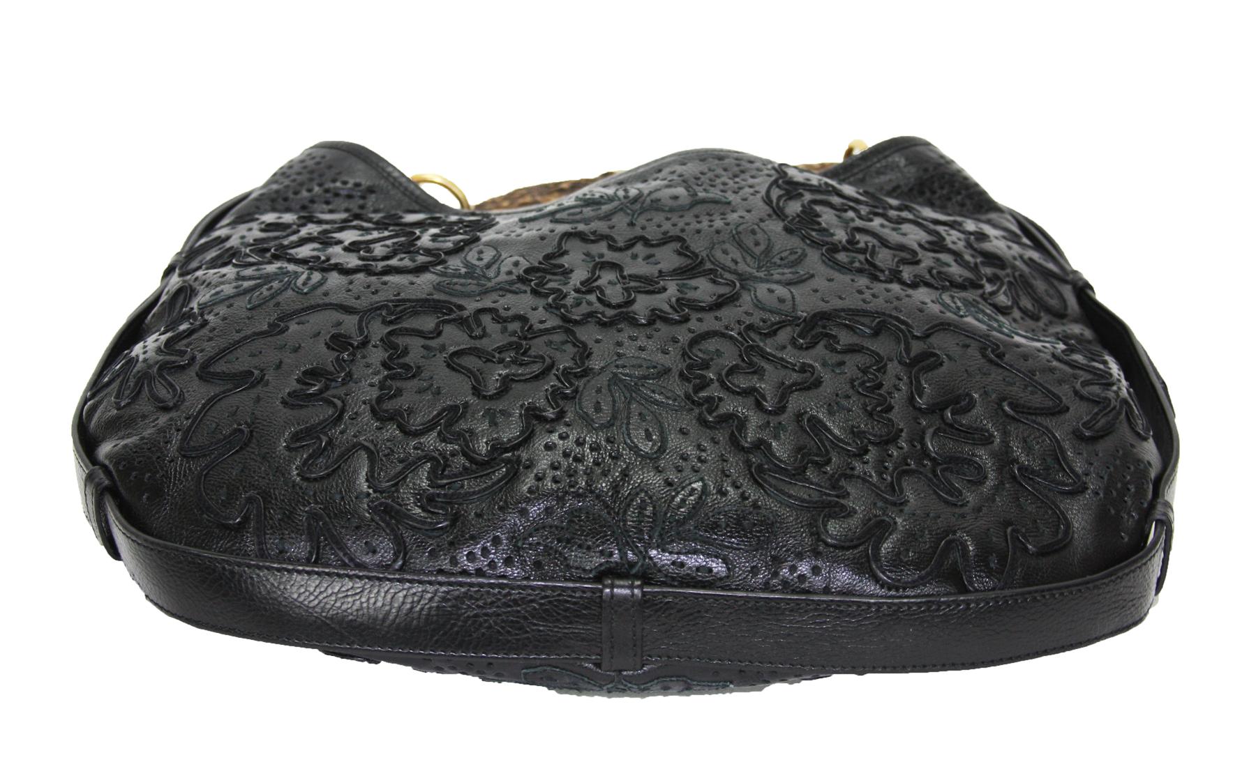 Iconic Tom Ford for Yves Saint Laurent Mombasa Black Embellished Leather Bag 2