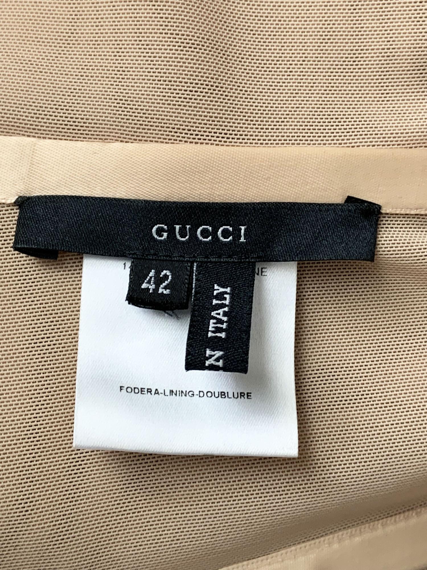 L'iconico Tom Ford x Gucci P/E 2001, in passerella, è un abito bustier in tulle elasticizzato a illusione 42 in vendita 4