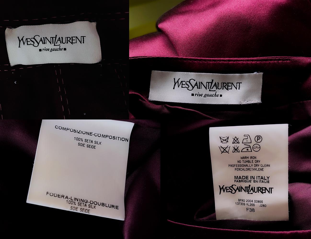 Iconic Tom Ford Yves Saint Laurent 2004 Silk Ensemble Pagoda Jacket Skirt YSL For Sale 6