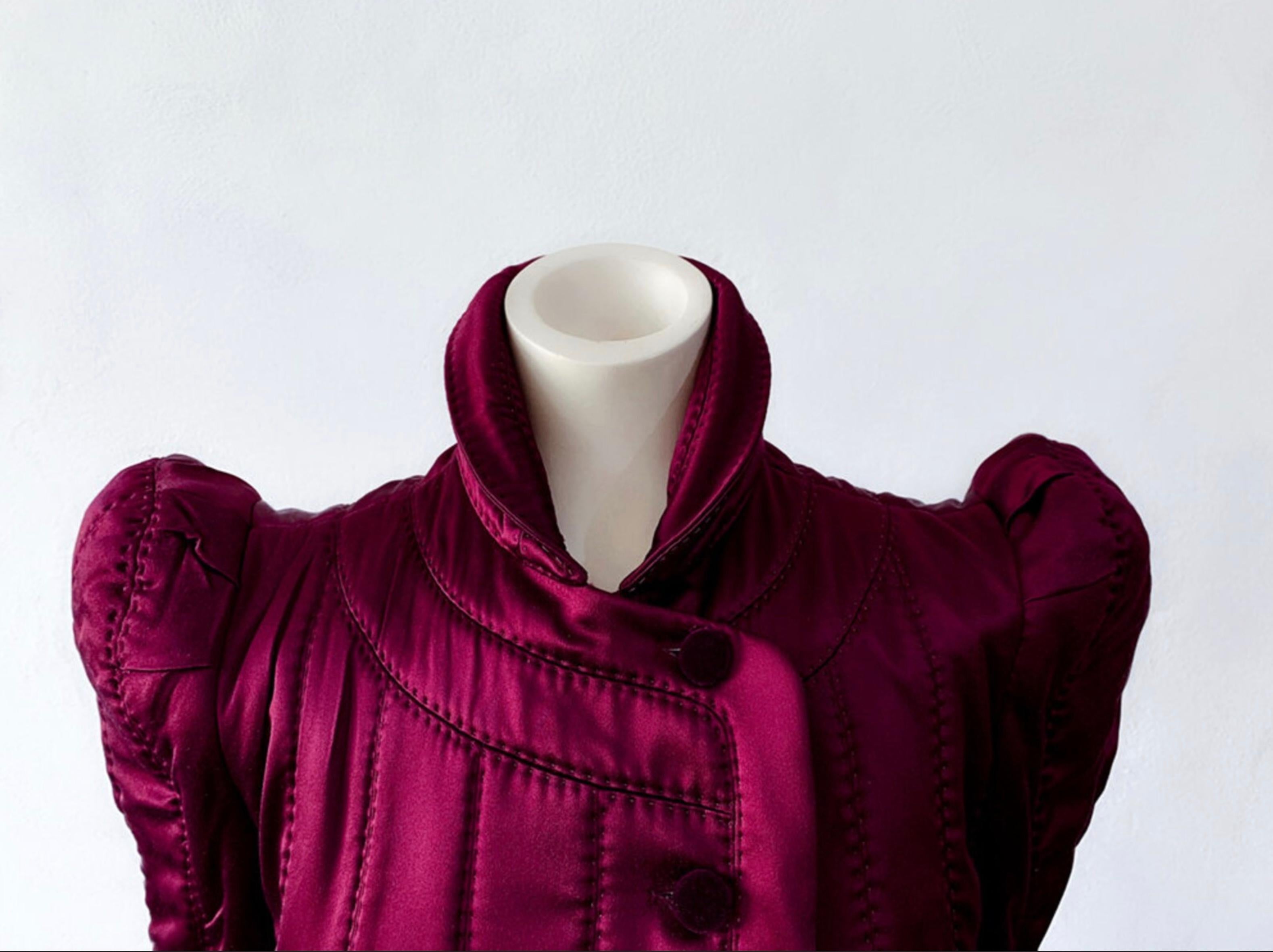 Iconic Tom Ford Yves Saint Laurent 2004 Silk Ensemble Pagoda Jacket Skirt YSL For Sale 1