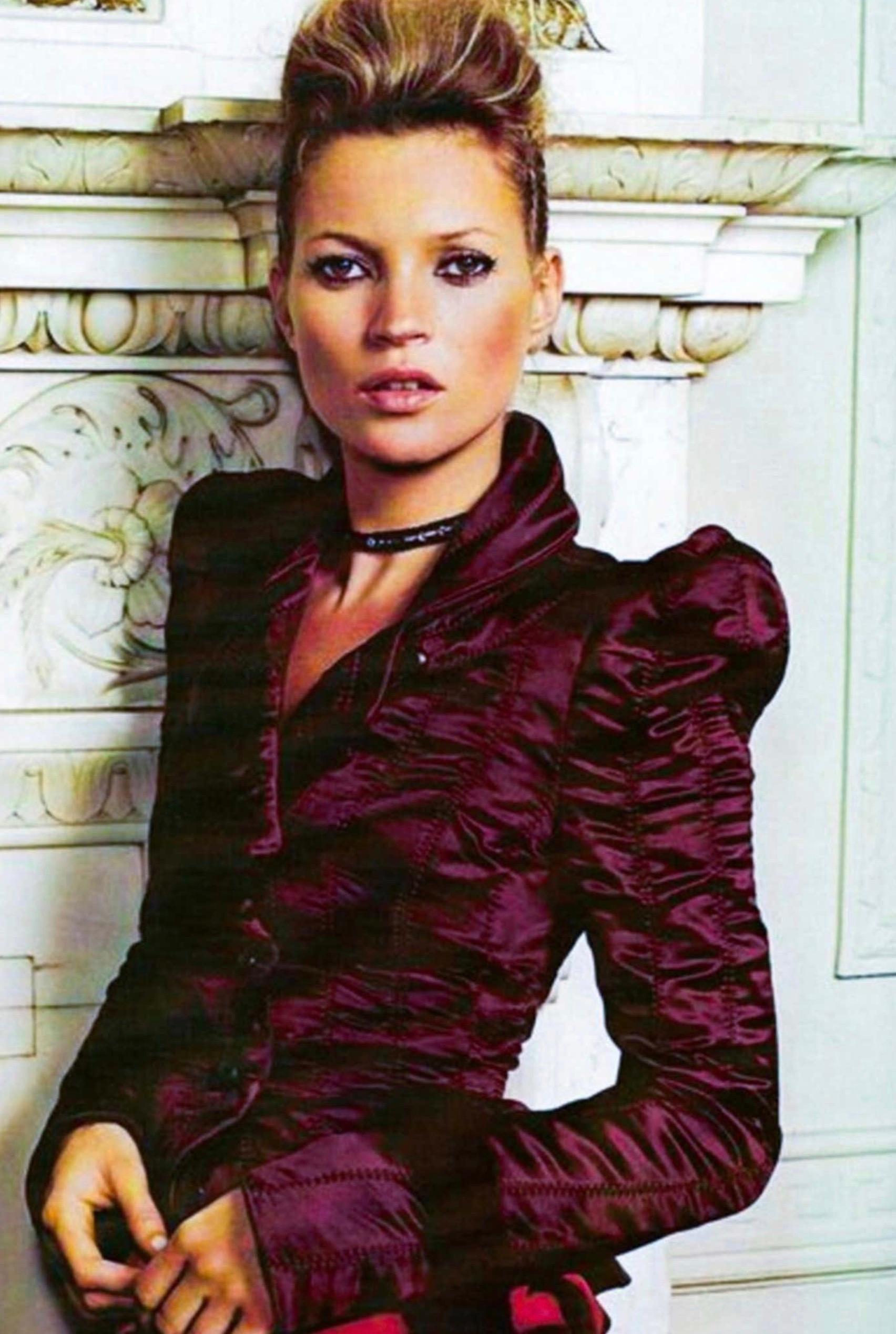 Black Iconic Tom Ford Yves Saint Laurent 2004 Silk Pagoda Jacket  YSL For Sale