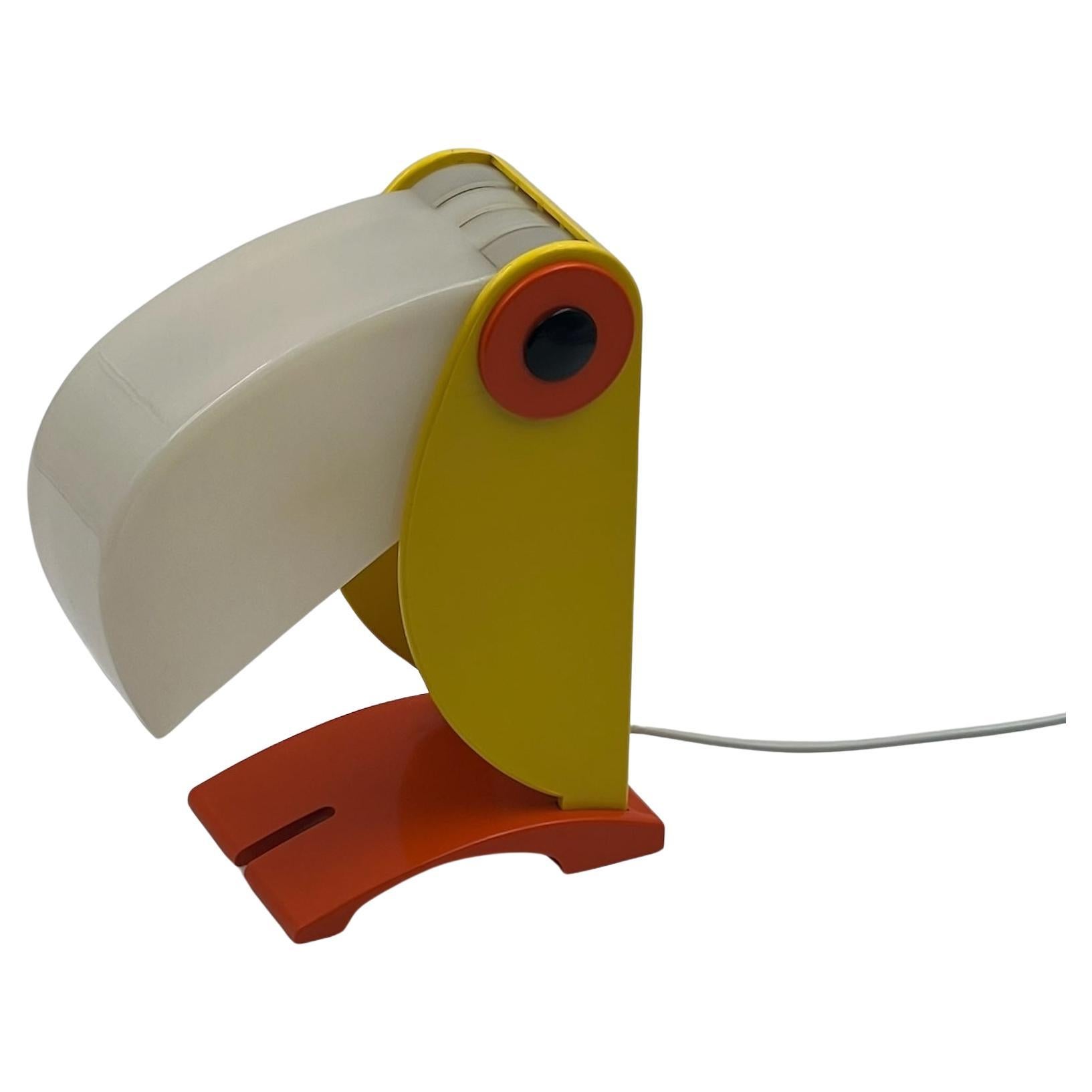 Iconic Toucan Lamp by Enea Ferrari - Vintage 70s Old Timer Lighting Masterpiece 