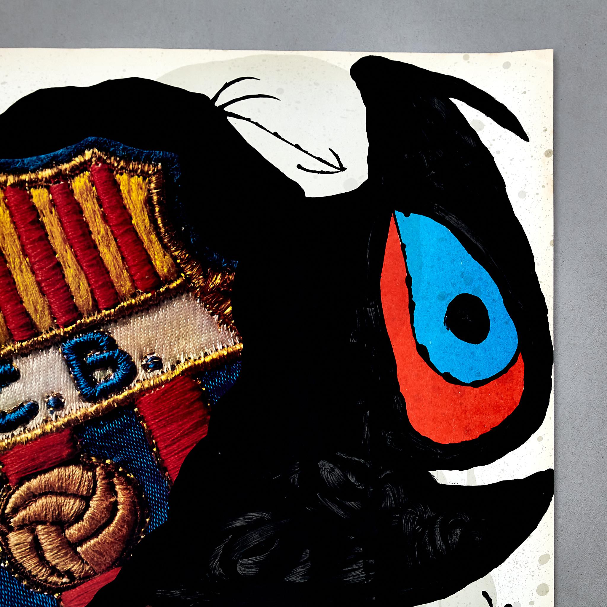Spanish Iconic Tribute: Joan Miró's Historic Poster - FC Barcelona 75th Anniversary  For Sale