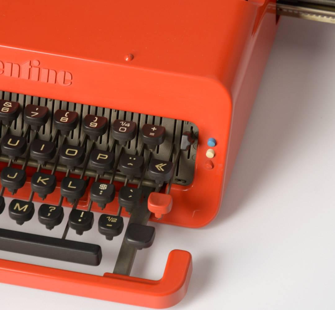 Post-Modern Iconic Typewriter Valentine by E. Sottsass for Olivetti