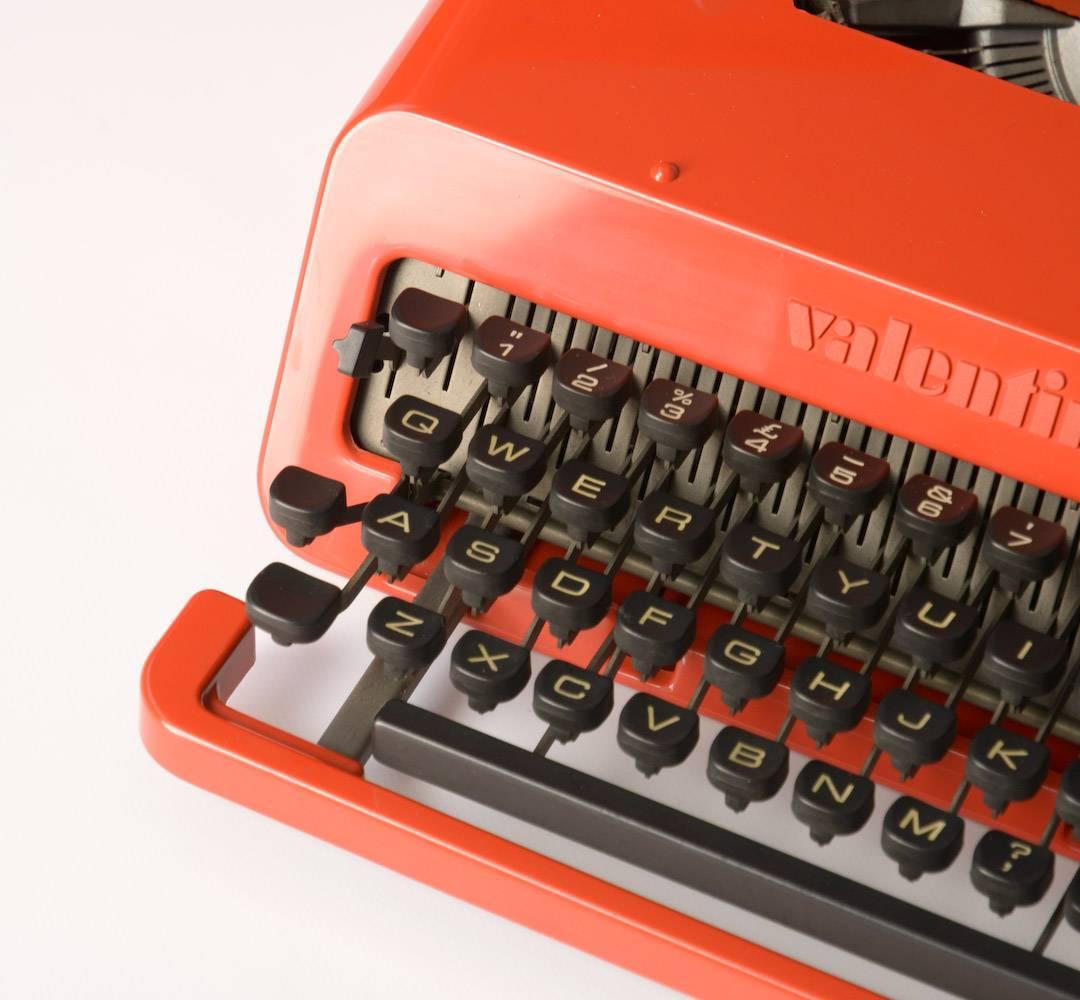 Italian Iconic Typewriter Valentine by E. Sottsass for Olivetti