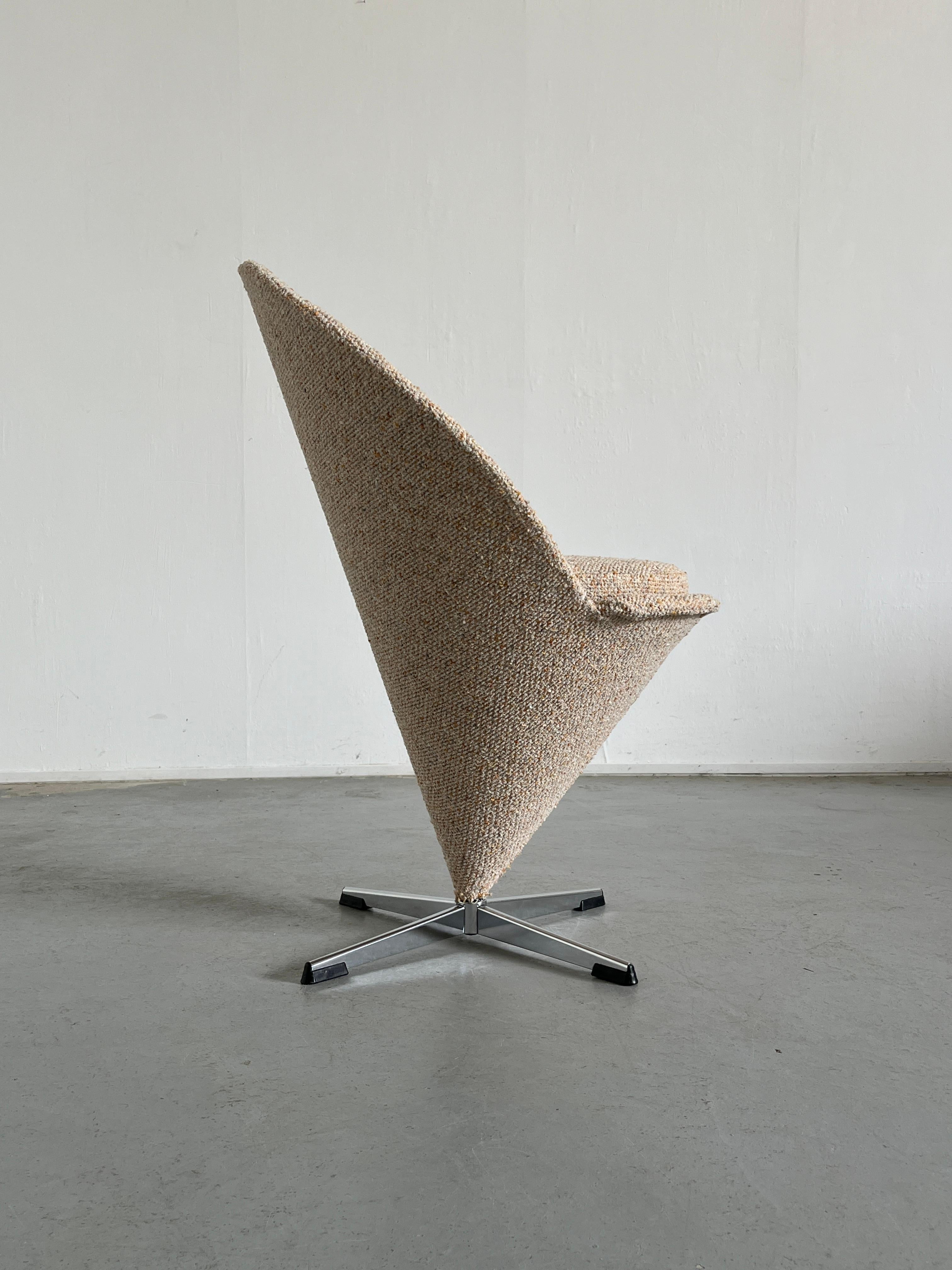 Danish Iconic Verner Panton 'Cone' Chair, 1950s Denmark For Sale