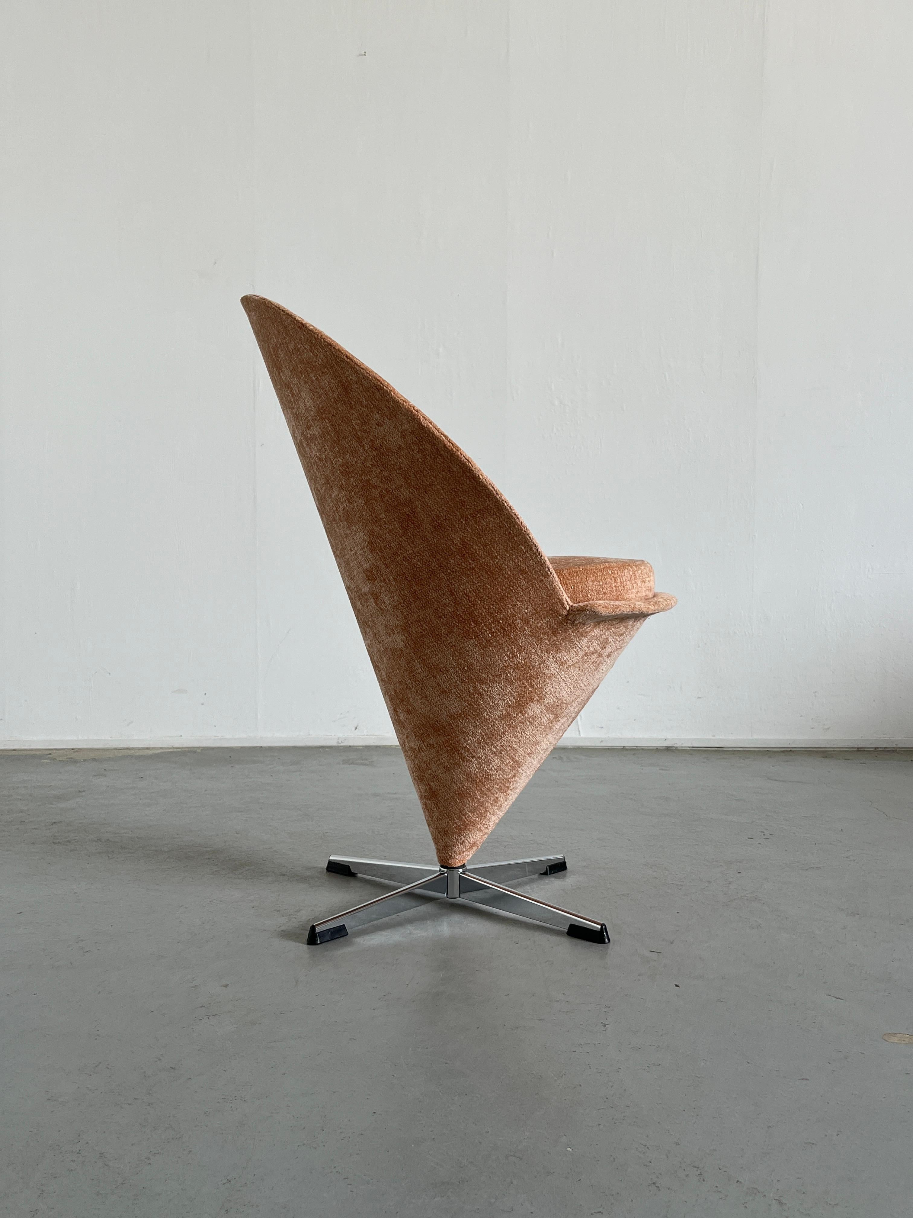 Danish Iconic Verner Panton 'Cone' Chair, 1950s Denmark For Sale