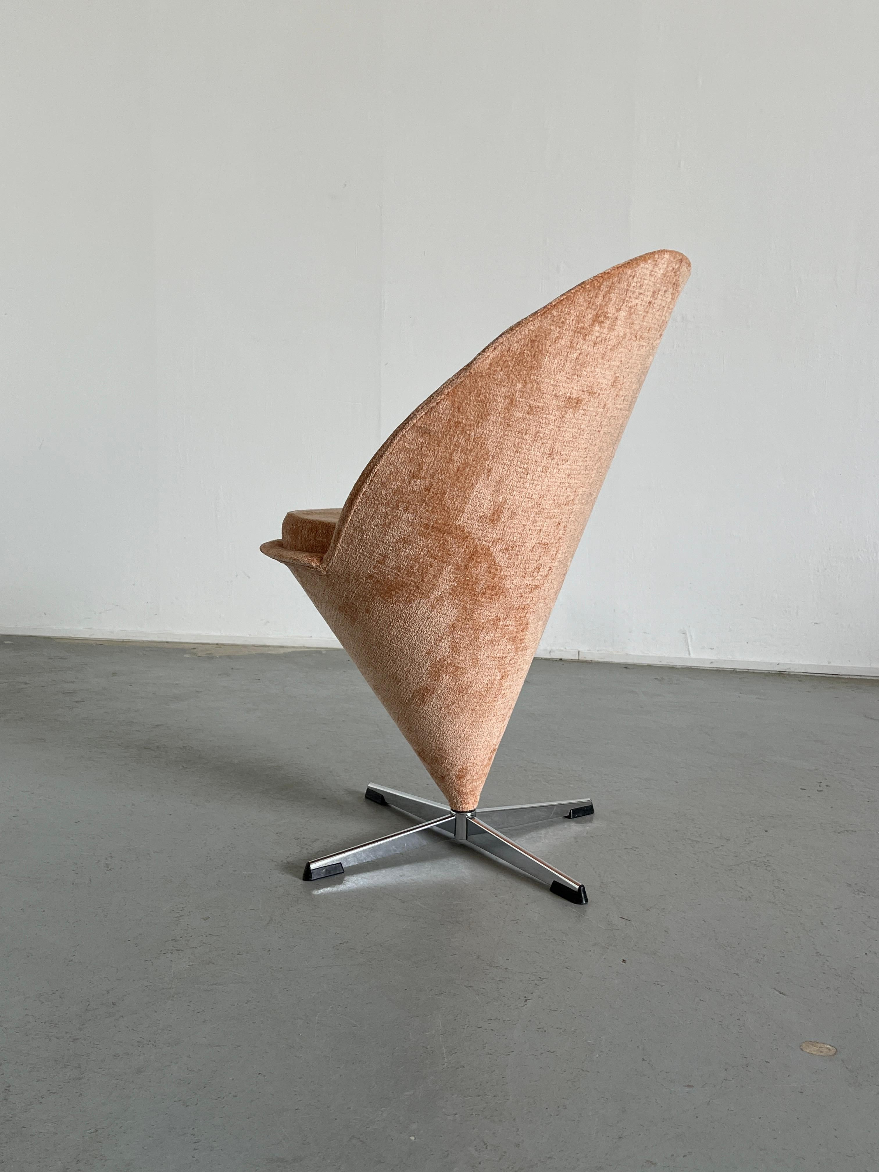 Mid-20th Century Iconic Verner Panton 'Cone' Chair, 1950s Denmark For Sale