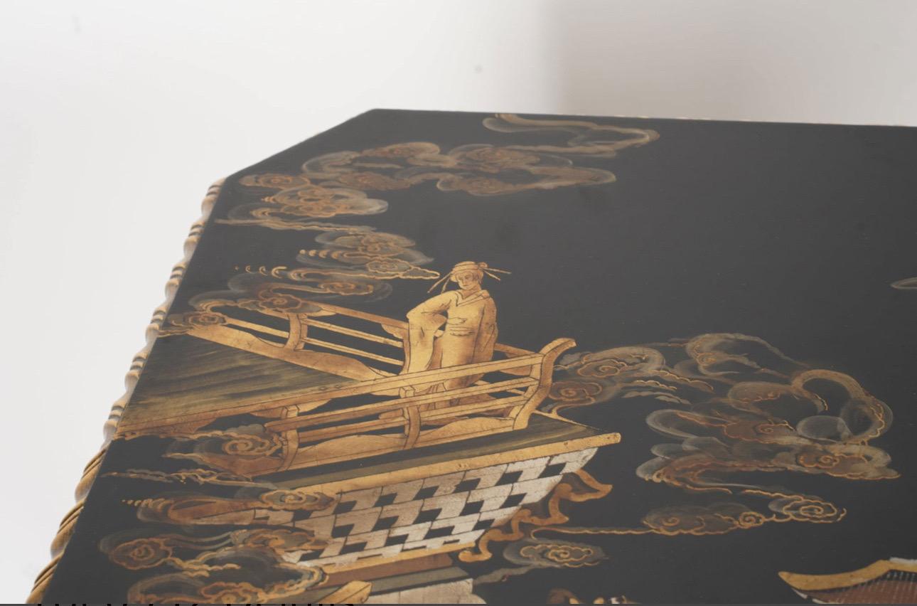 Iconic Vintage Chinese Chippendale Side Tables from John Widdicomb For Sale 3