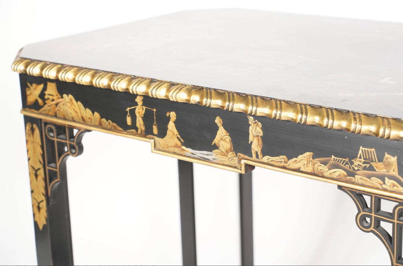 Iconic Vintage Chinese Chippendale Side Tables from John Widdicomb For Sale 6
