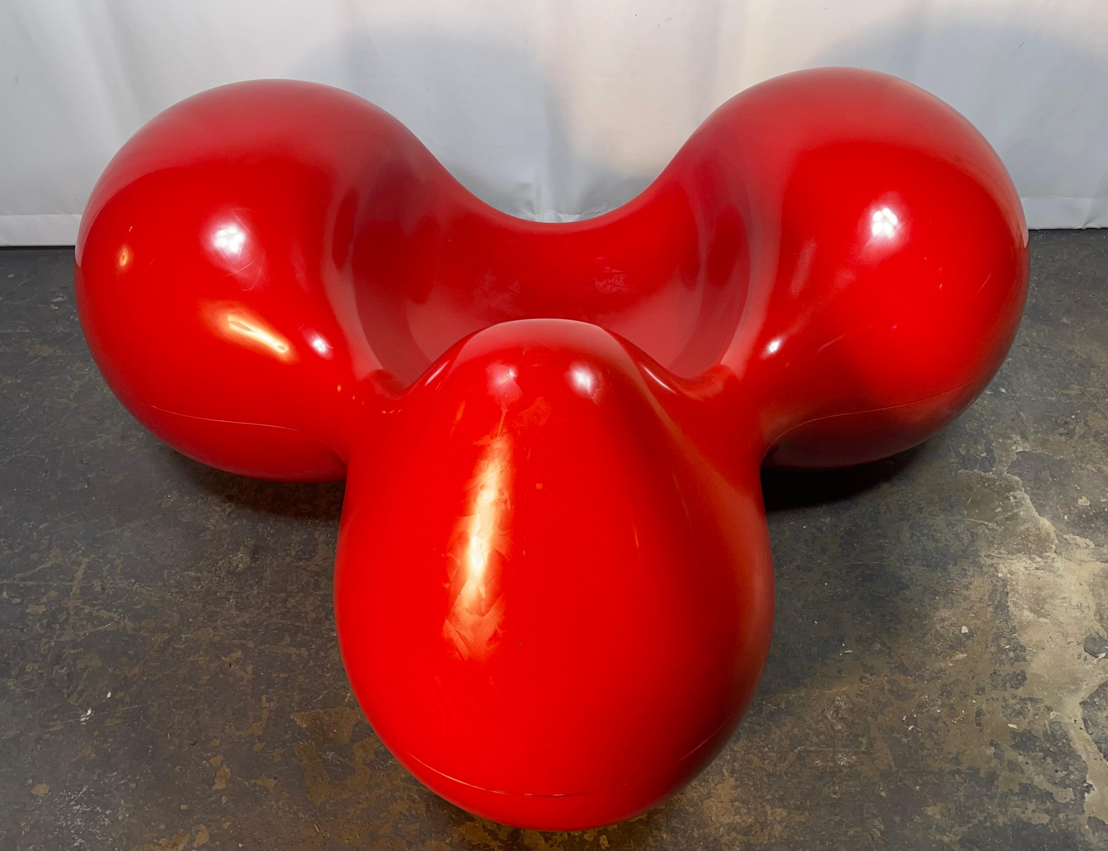 Organique Chaise Tomato rouge emblématique d'Eero Aarnio, Space aGE / Modernist en vente
