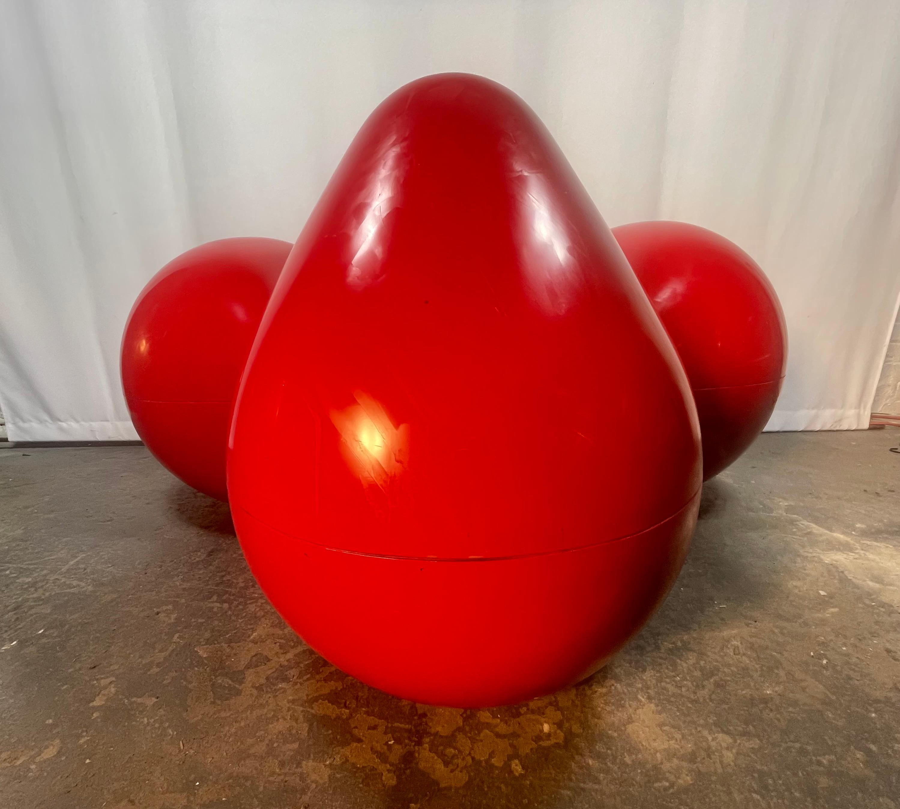 Finlandais Chaise Tomato rouge emblématique d'Eero Aarnio, Space aGE / Modernist en vente