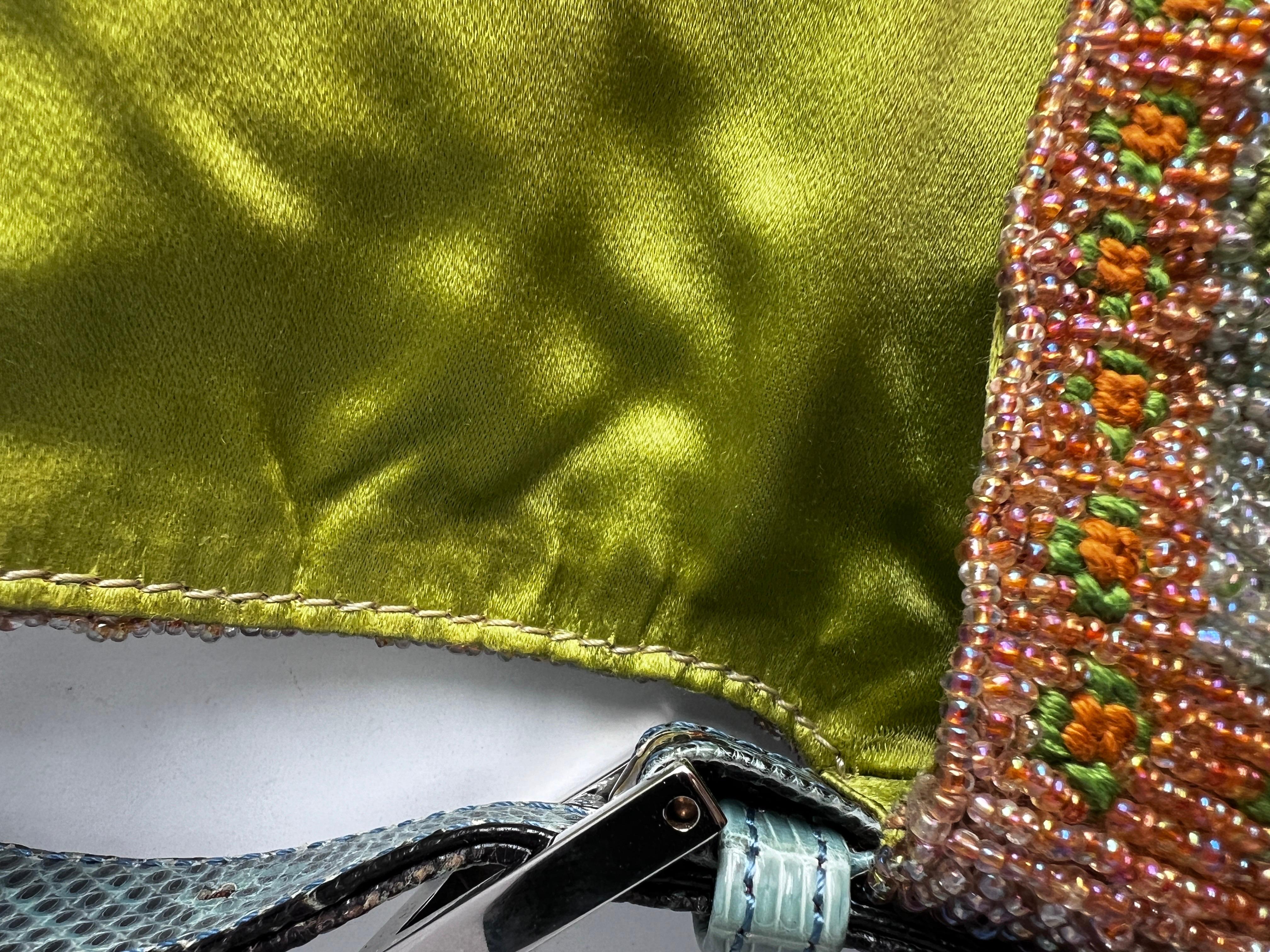 Iconic Vintage Fendi Boho style beaded embroidery  baguette from2000 1