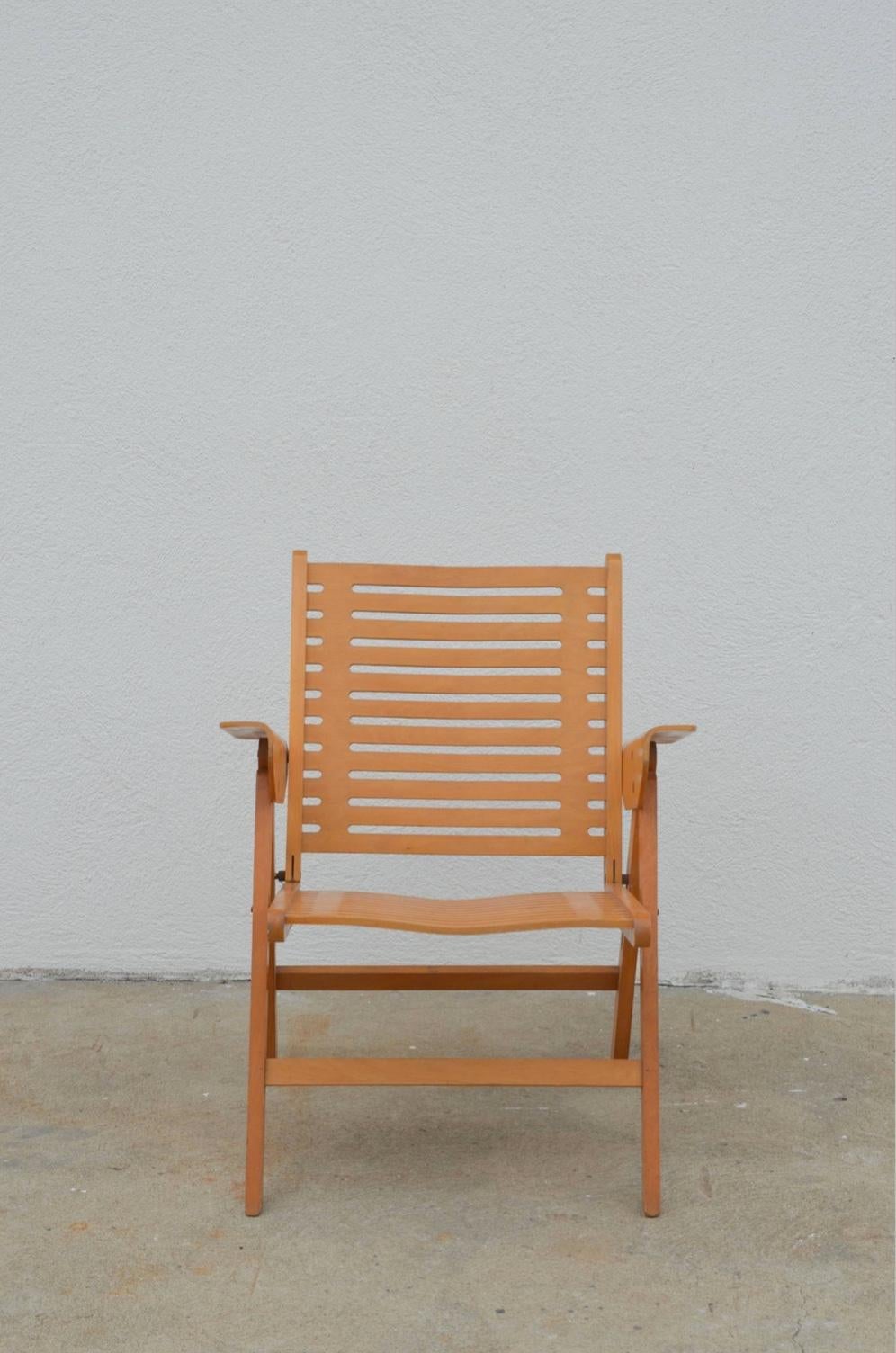 Iconica sedia da salotto Rex pieghevole vintage di Niko Kralj In condizioni buone in vendita a Los Angeles, CA