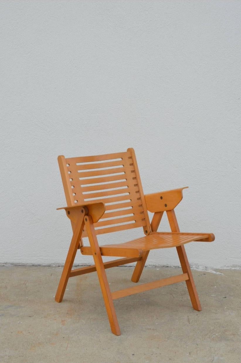 Mid-Century Modern Iconic Vintage Folding Rex Lounge Chair by Niko Kralj For Sale