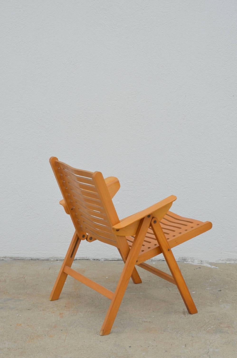 Iconica sedia da salotto Rex pieghevole vintage di Niko Kralj in vendita 1