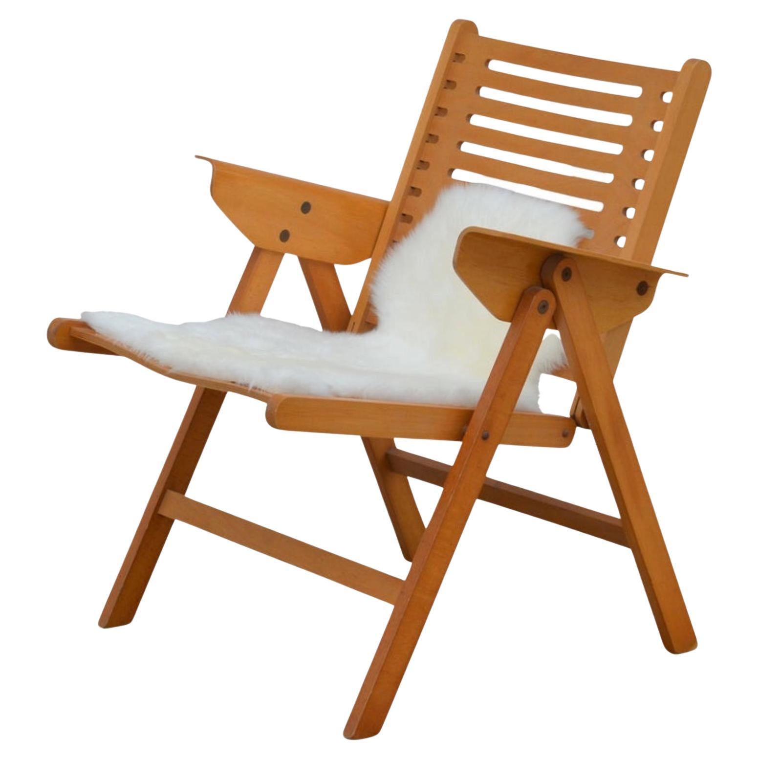 Iconic Vintage Folding Rex Lounge Chair by Niko Kralj For Sale at 