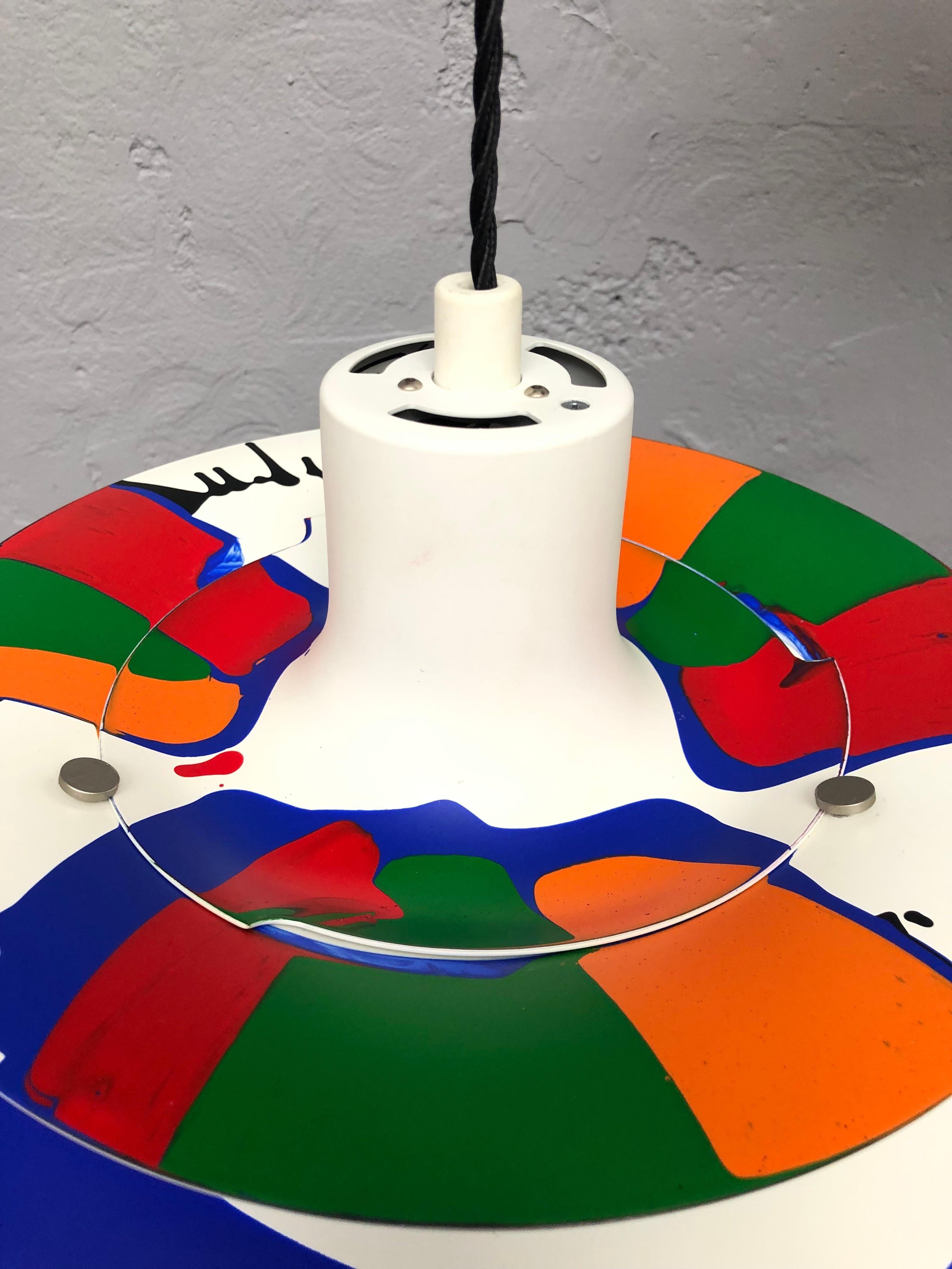 Danish Iconic Vintage Ph5 Chandelier for Louis Poulsen of Dk with Abstract Art Work For Sale