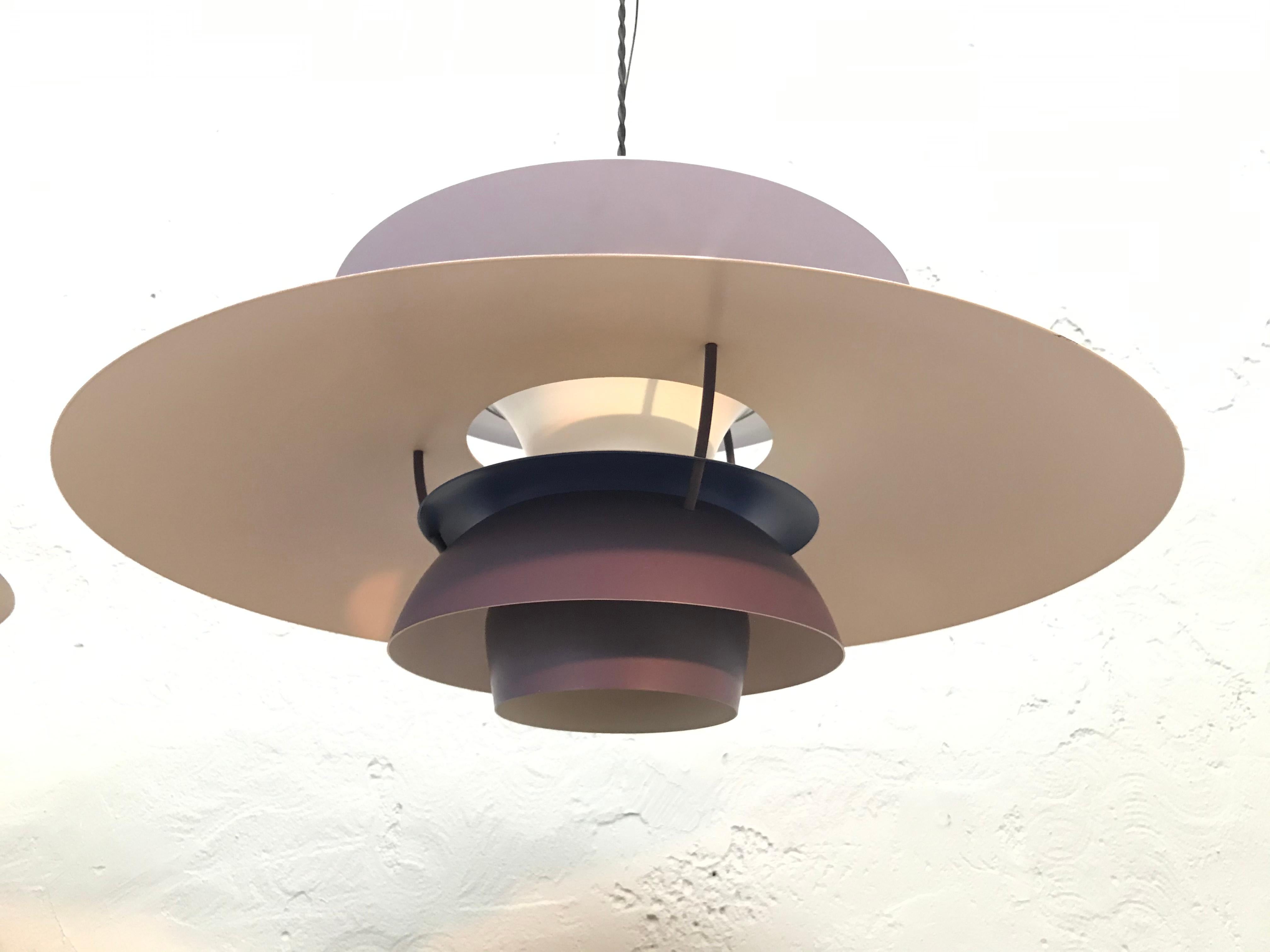 Iconic Vintage Poul Henningsen PH 5 Chandelier Pendant Lamps from the 1960s 2