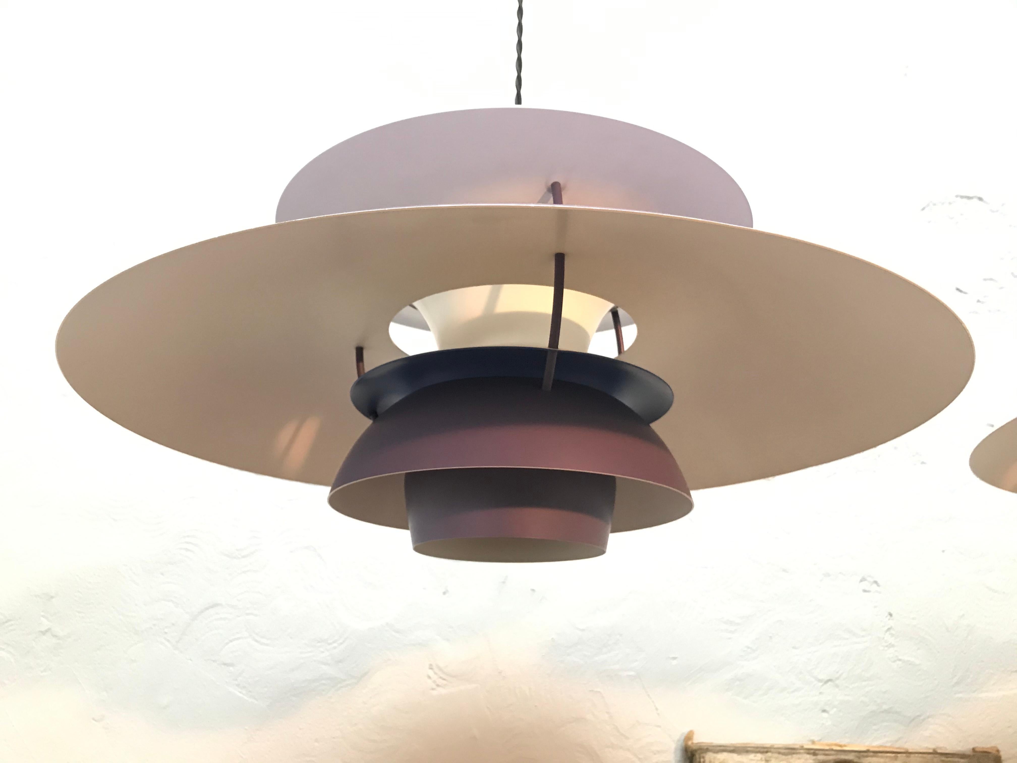 Iconic Vintage Poul Henningsen PH 5 Chandelier Pendant Lamps from the 1960s 3