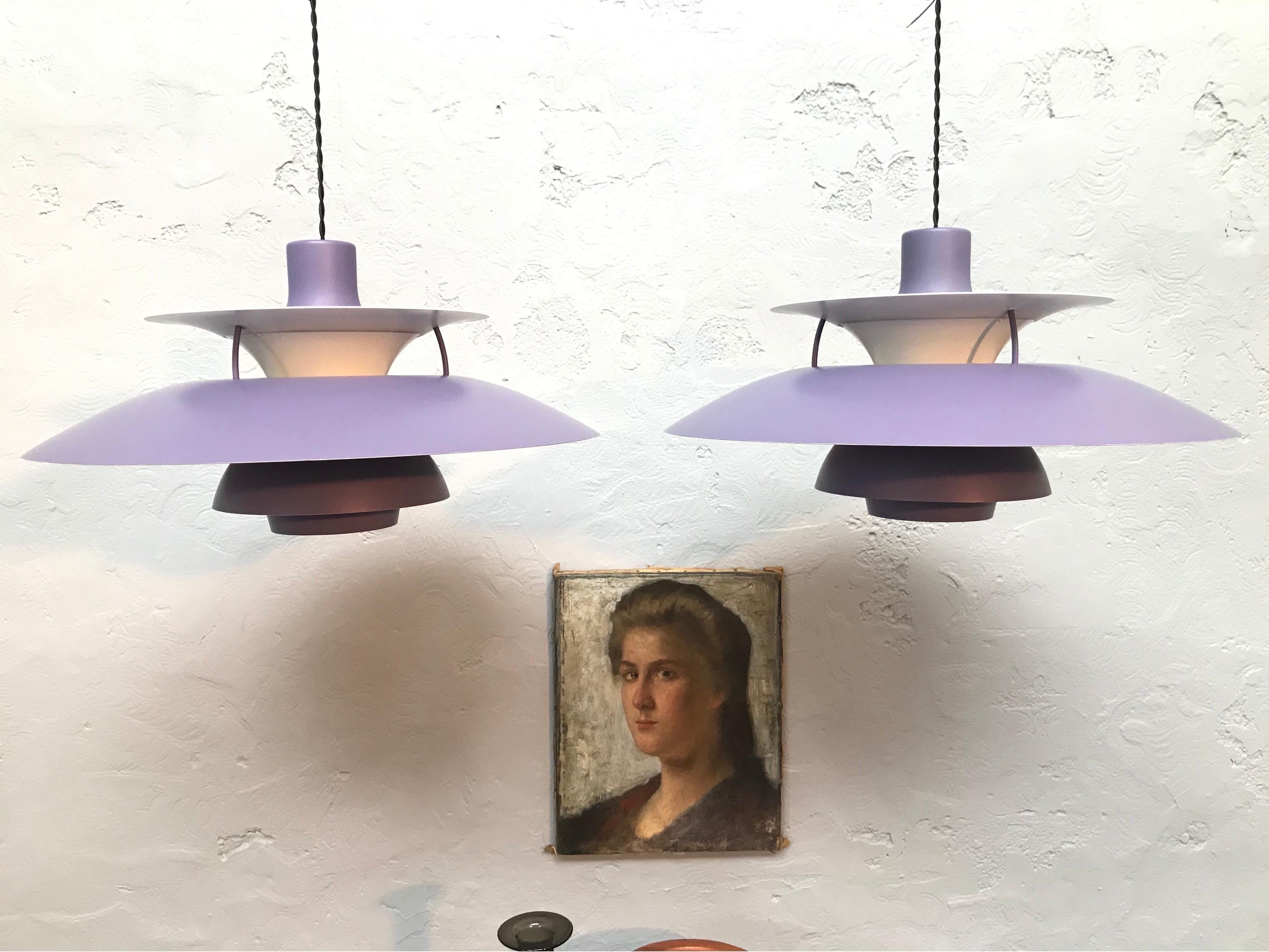 Iconic Vintage Poul Henningsen PH 5 Chandelier Pendant Lamps from the 1960s 8