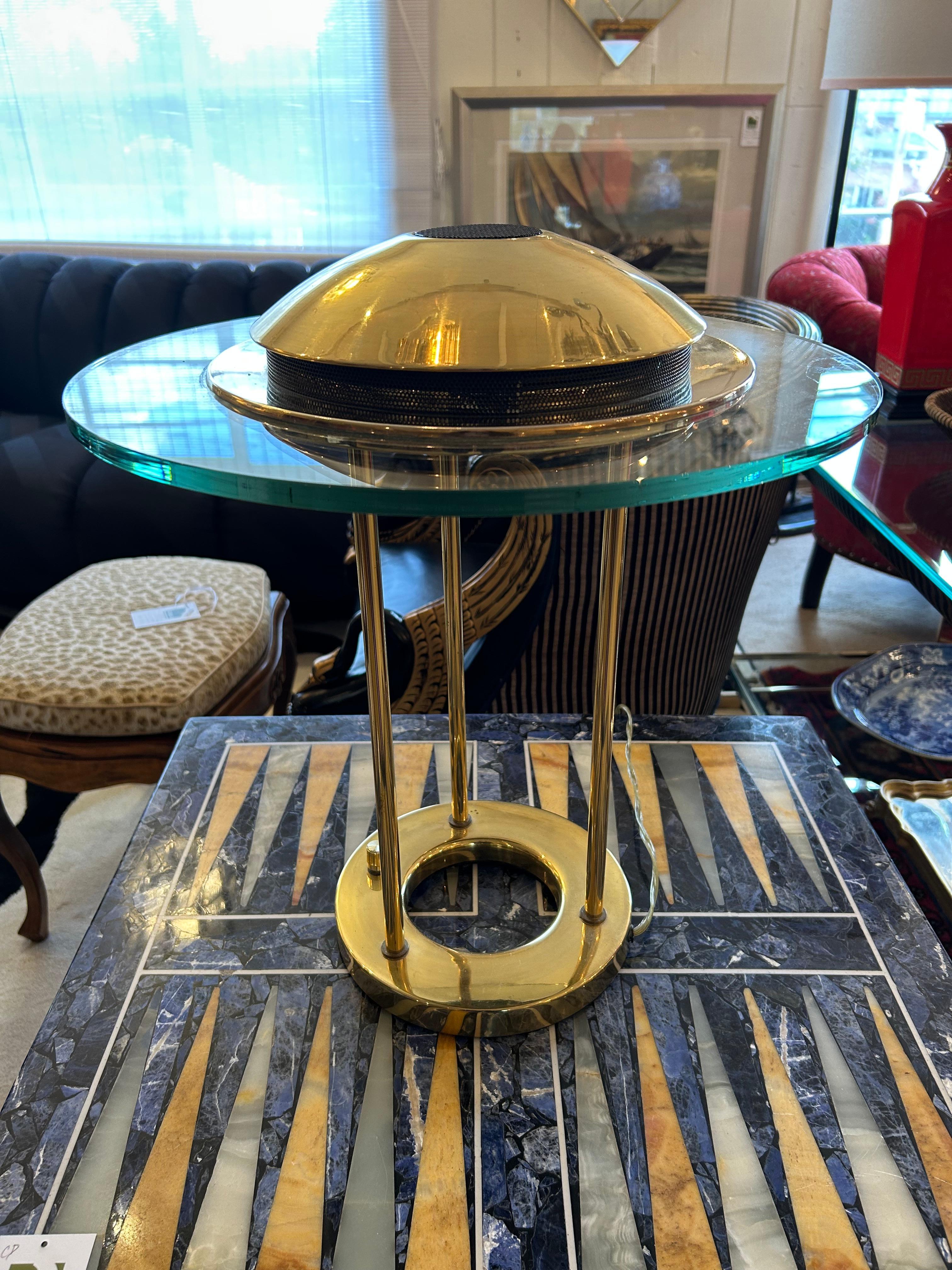 Mid-Century Modern Iconic Vintage Robert Sonneman Saturn Table Lamp For Sale
