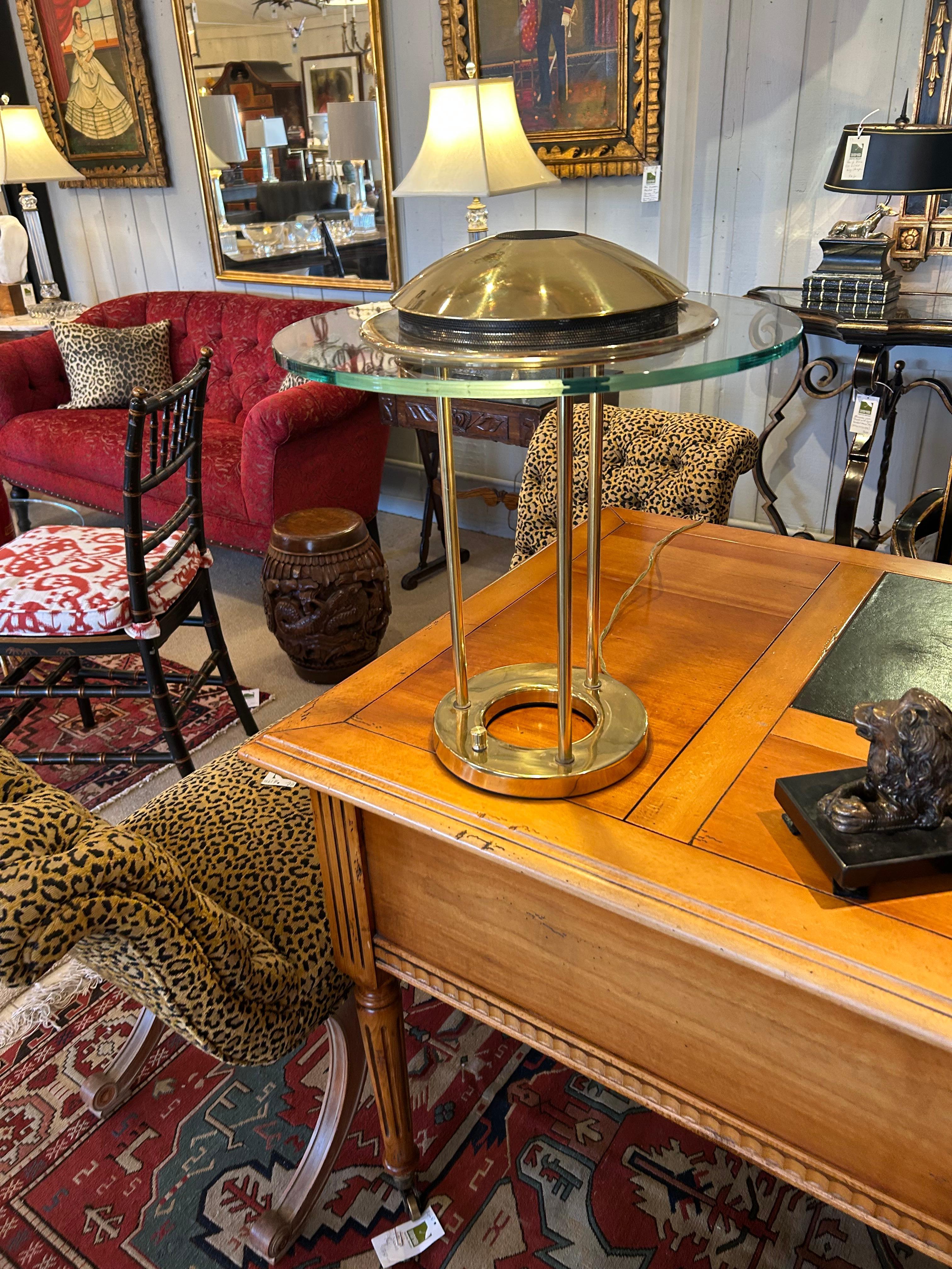 Late 20th Century Iconic Vintage Robert Sonneman Saturn Table Lamp For Sale