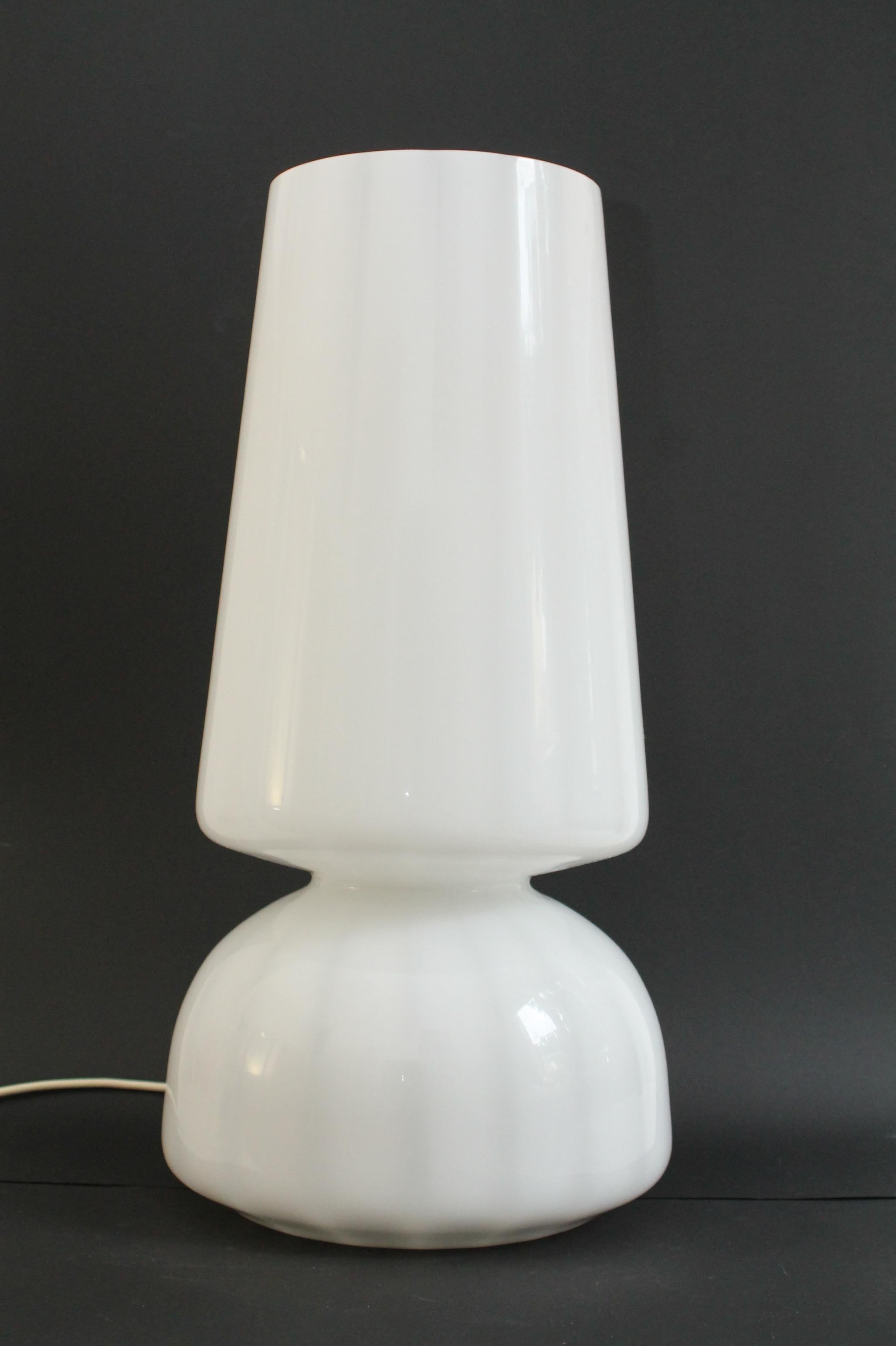 Murano Glass Iconic Vintage table lamp (60cm height) by Veluce 70's Murano Table Glass Lamp 