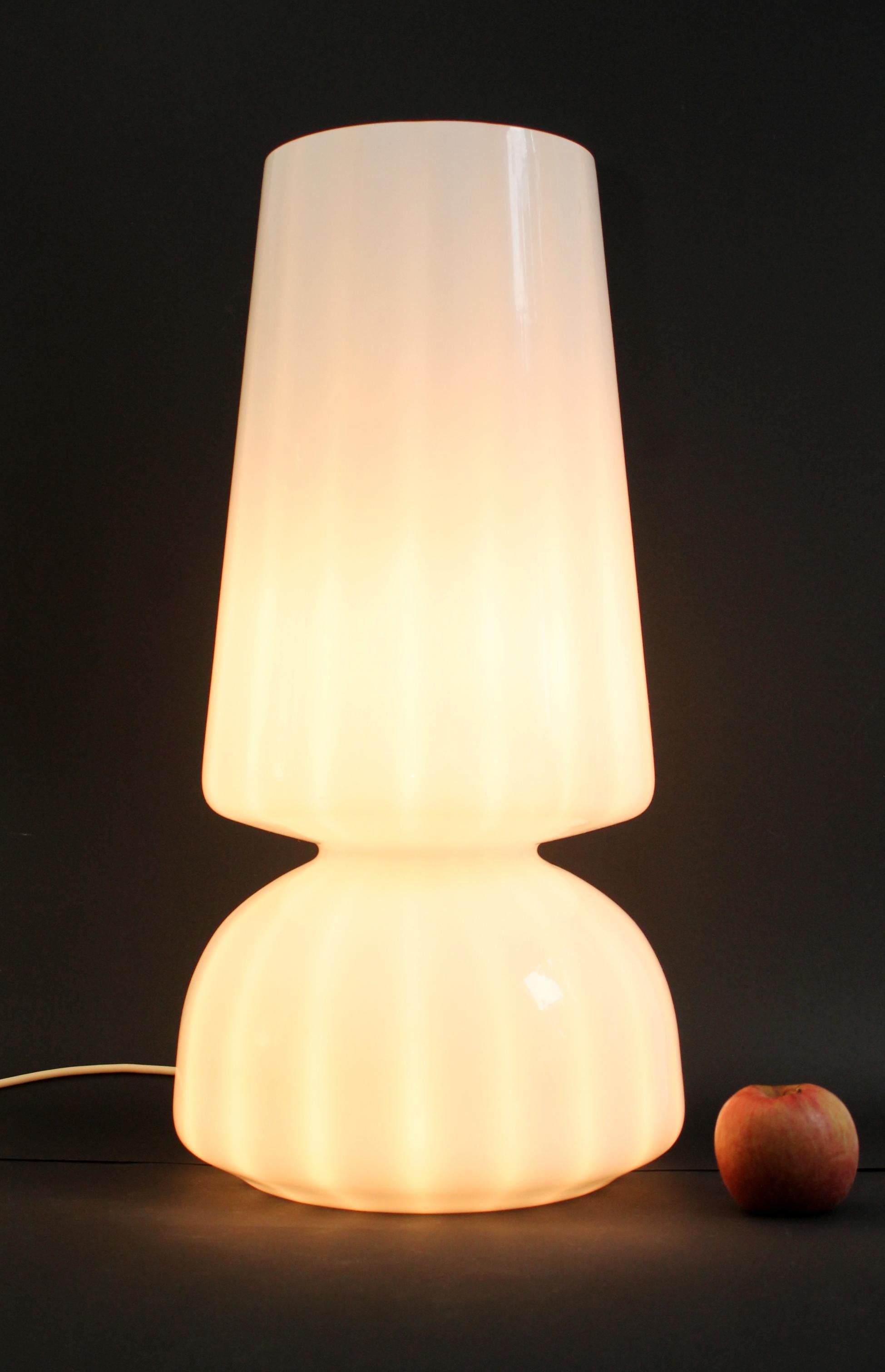 Iconic Vintage table lamp (60cm height) by Veluce 70's Murano Table Glass Lamp  4