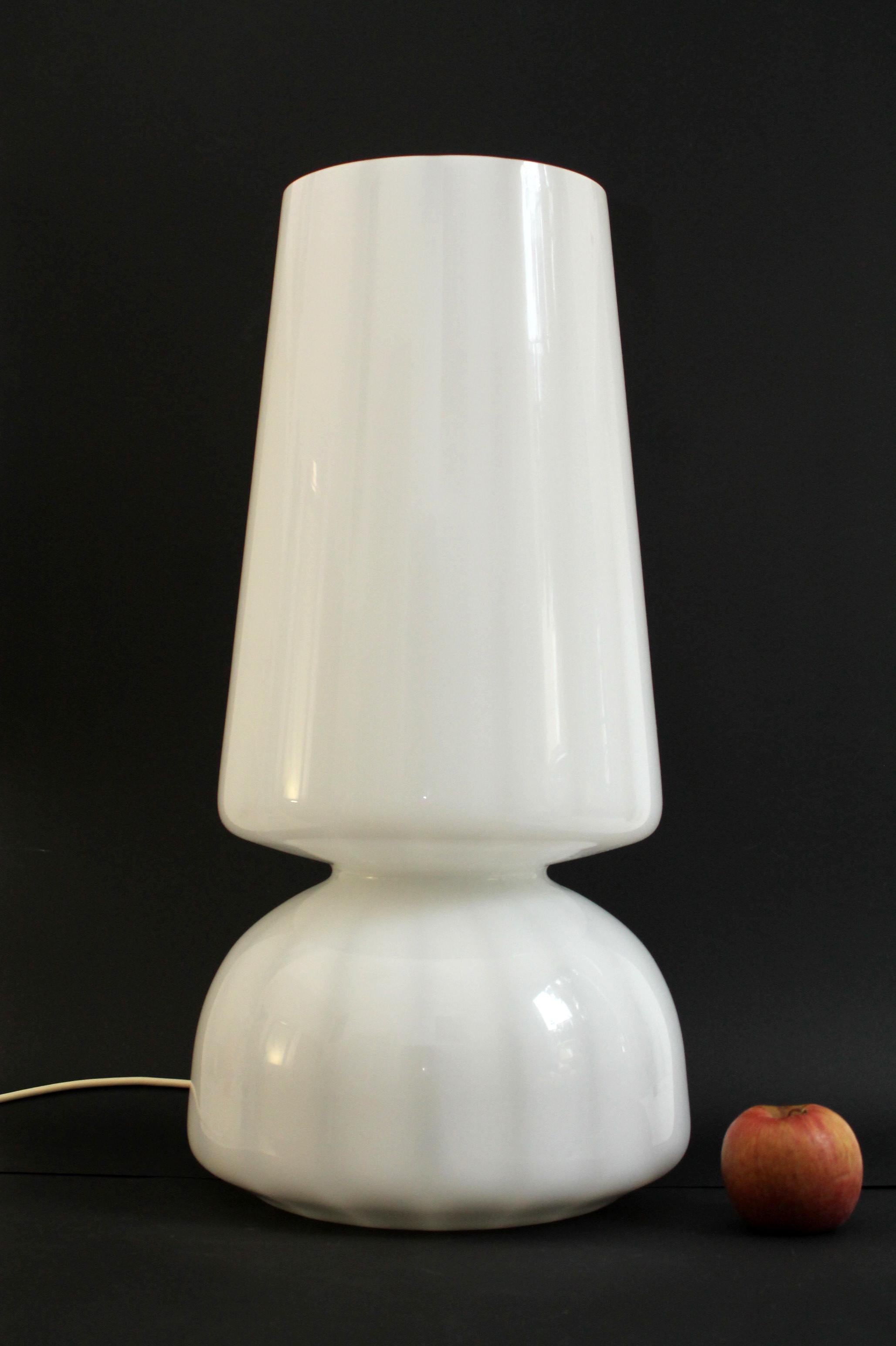 Iconic Vintage table lamp (60cm height) by Veluce 70's Murano Table Glass Lamp  5