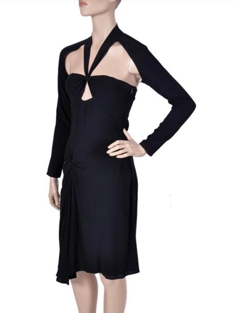 Iconic Vintage Tom Ford for Gucci Black Dress Size 38 For Sale 3