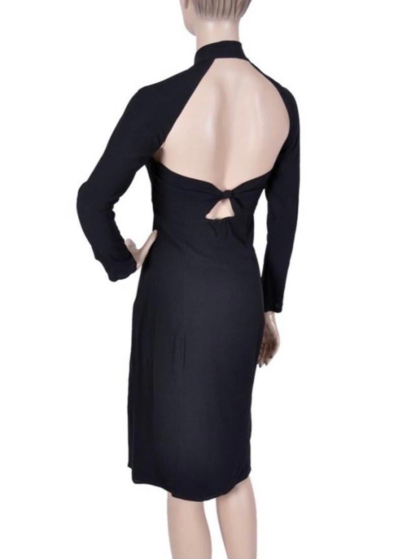 Iconic Vintage Tom Ford for Gucci Black Dress Size 38 For Sale 4