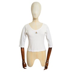 Iconica t-shirt vintage Vivienne Westwood con manica a 3/4 e dettaglio Orb per bambini - T Shirt