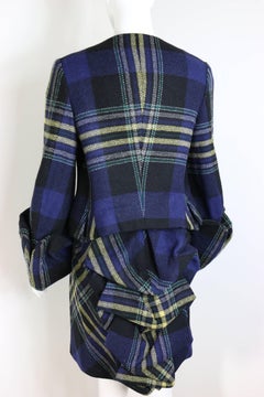 Iconic Vivienne Westwood wool tartan suit set