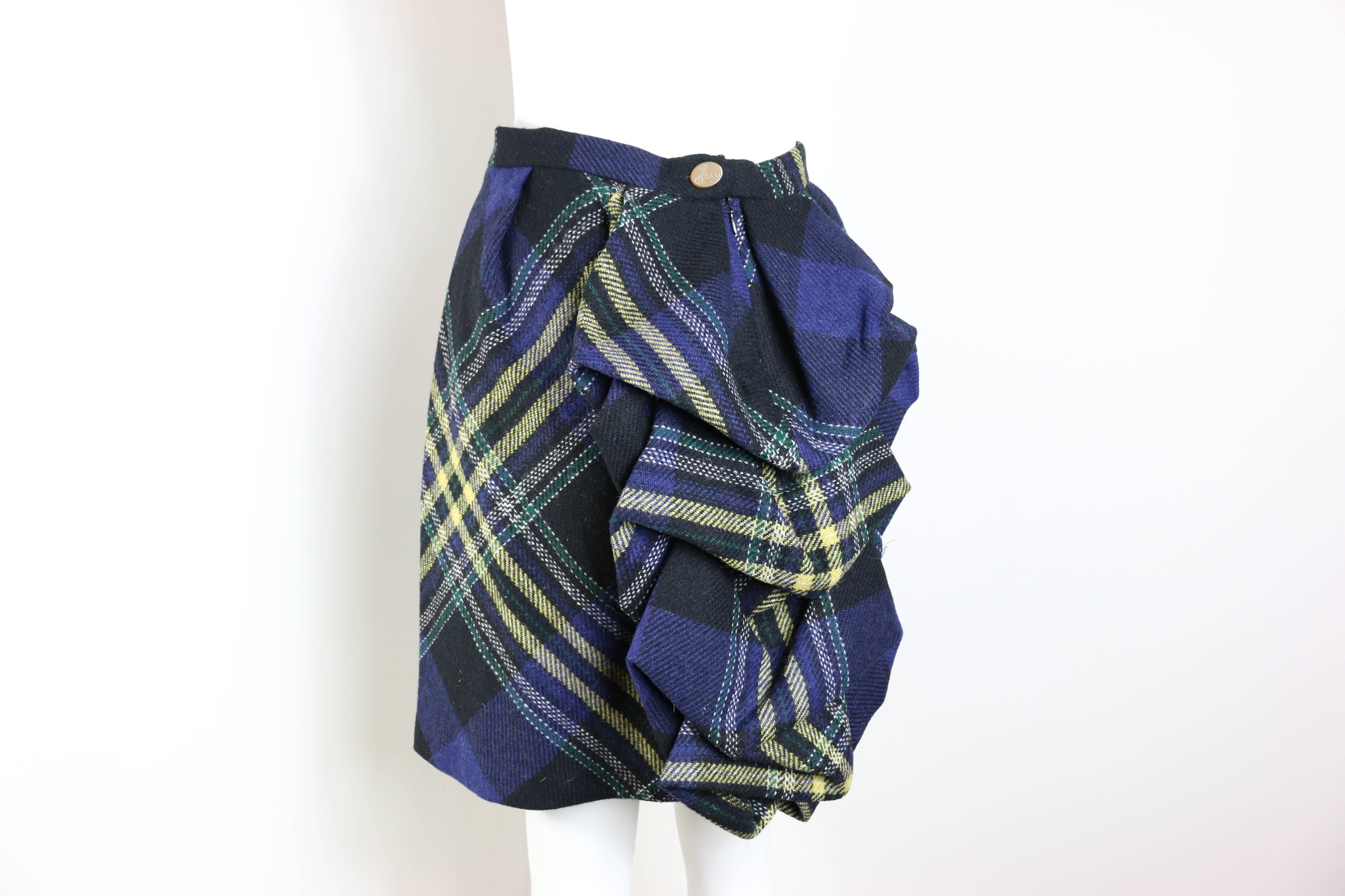 Iconic Vivienne Westwood wool tartan suit set For Sale 4