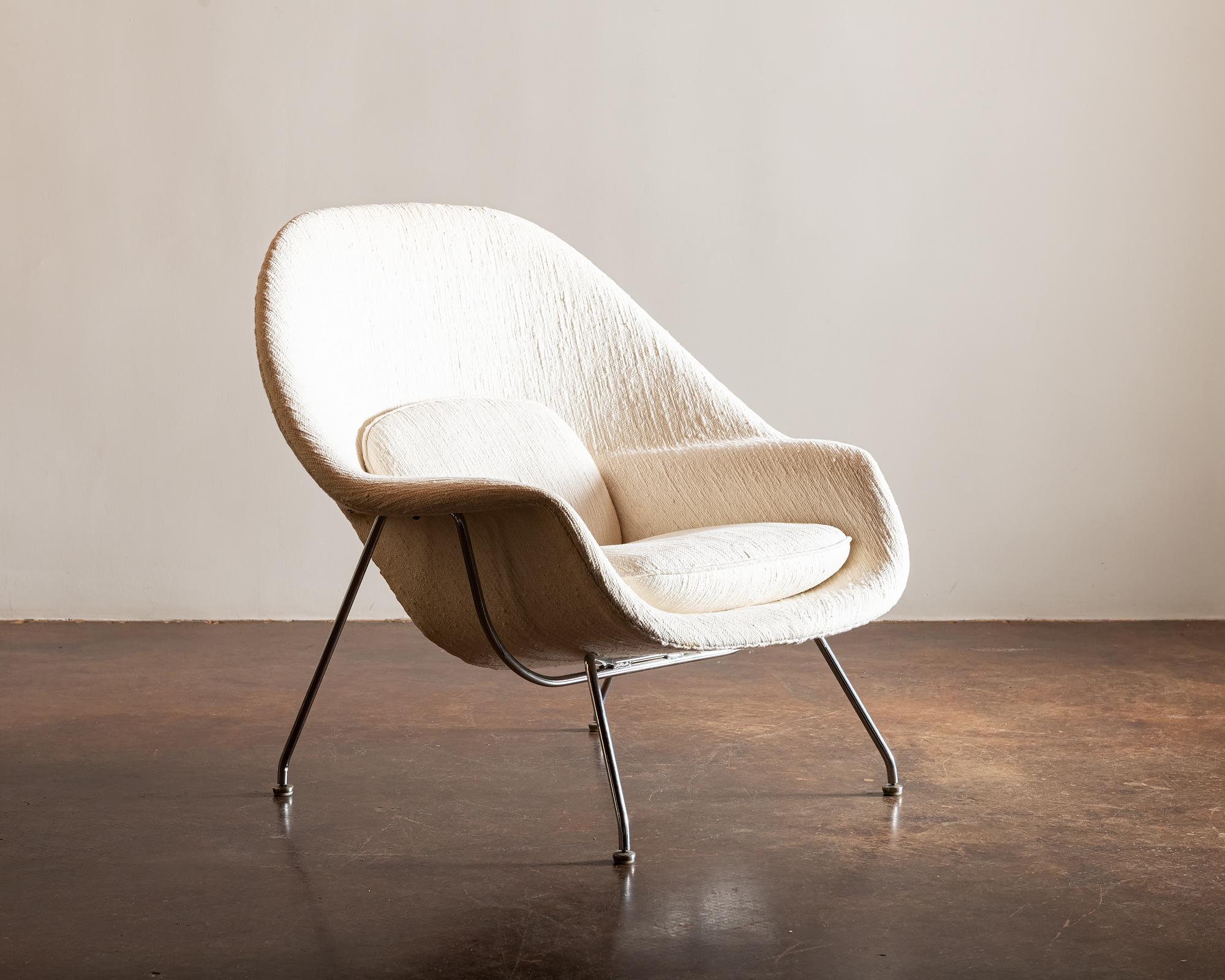 American Iconic Womb Chair and Ottoman by Eero Saarinen for Knoll, United States, 1960s