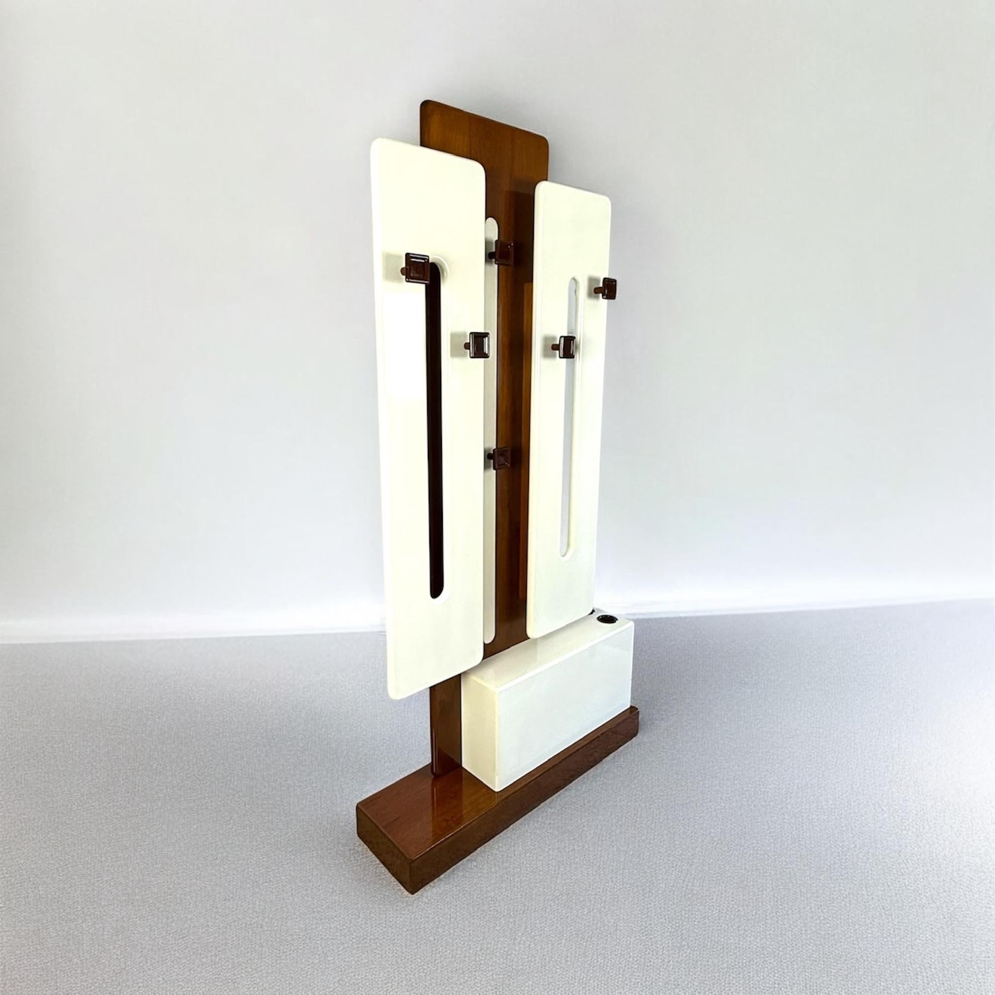 Italian Iconic Wooden Coat Hanger by Luigi Sormani, 1970s For Sale