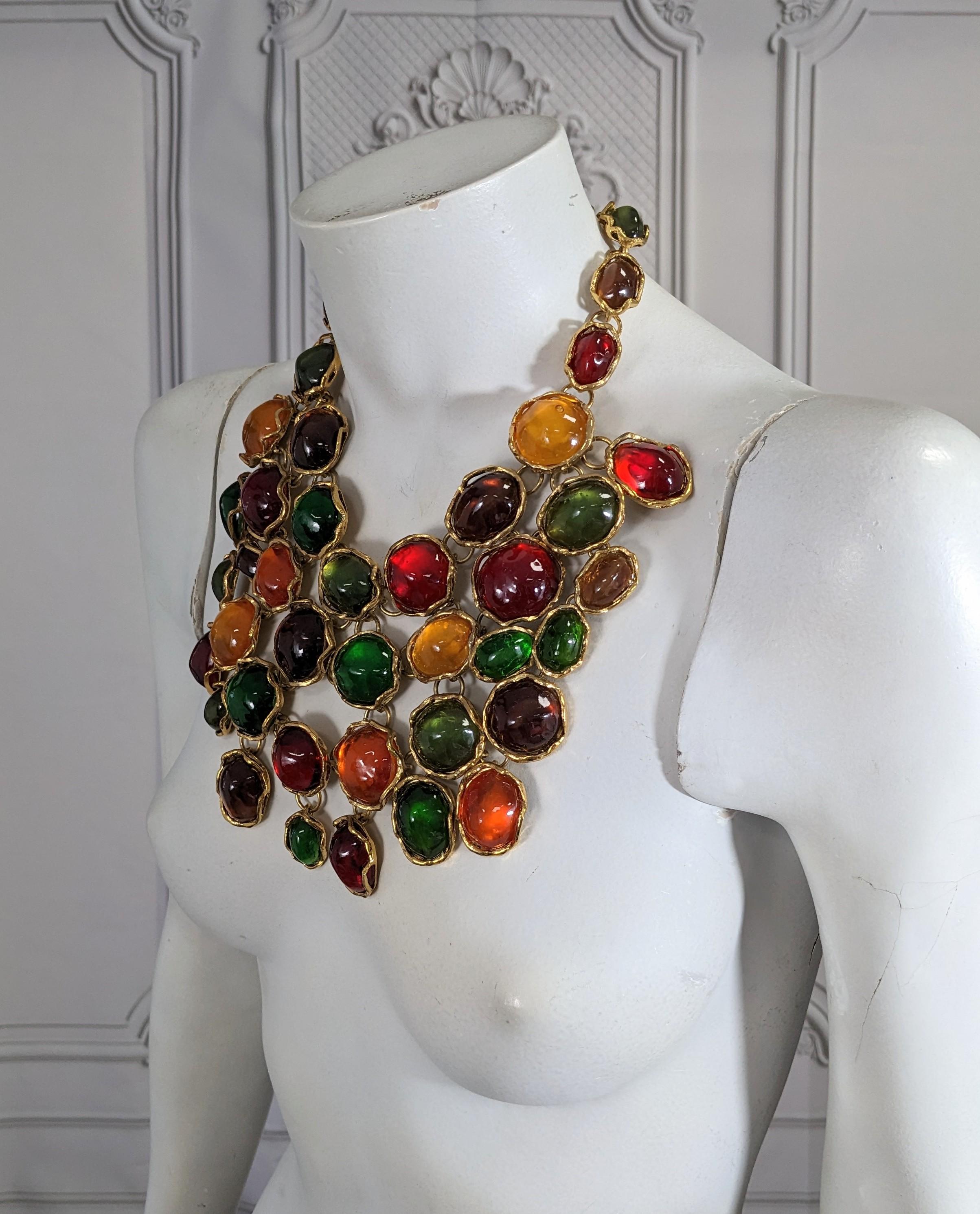 Iconic Yves Saint Laurent Gem Set Bib, Maison Goossens For Sale 3