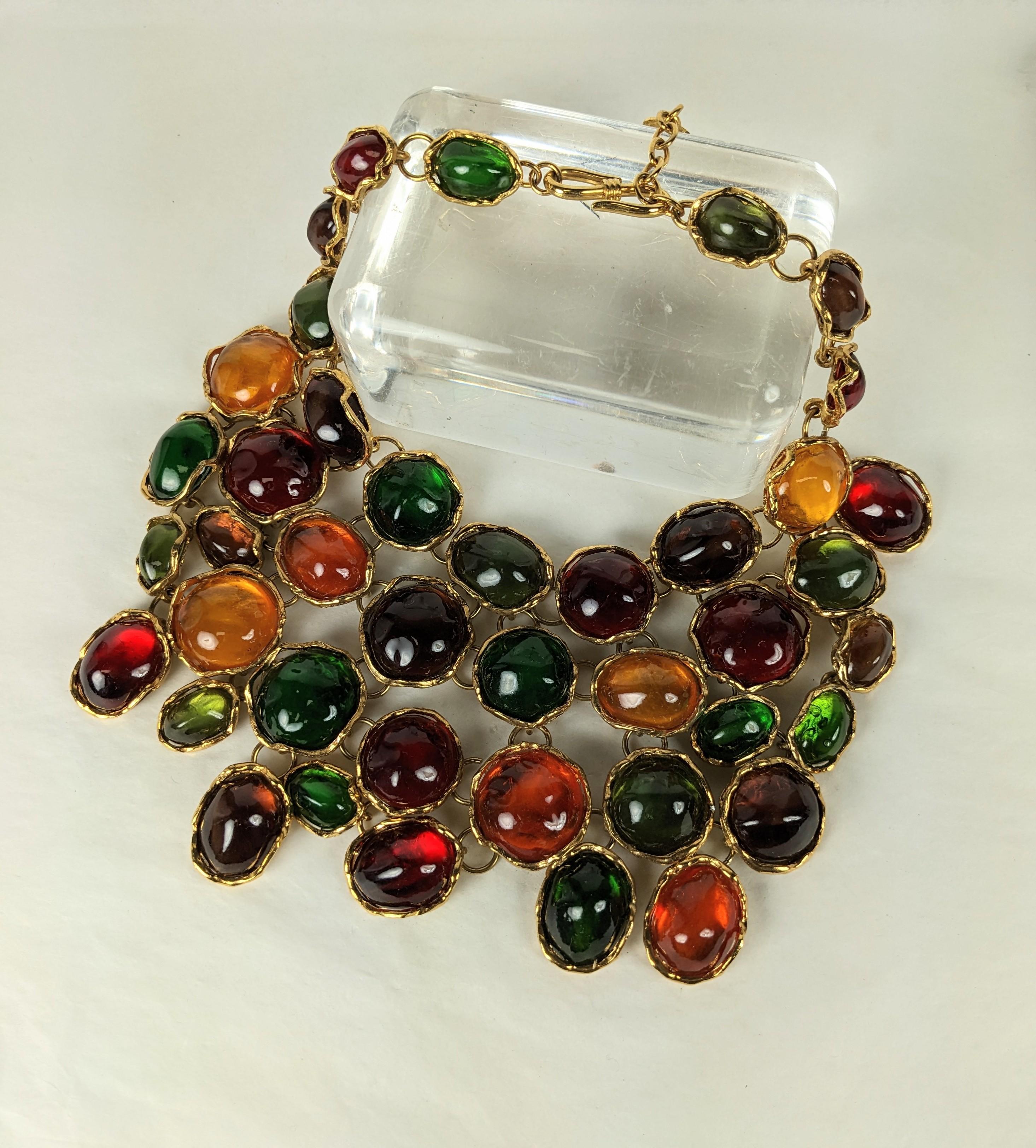 Artisan Iconic Yves Saint Laurent Gem Set Bib, Maison Goossens For Sale