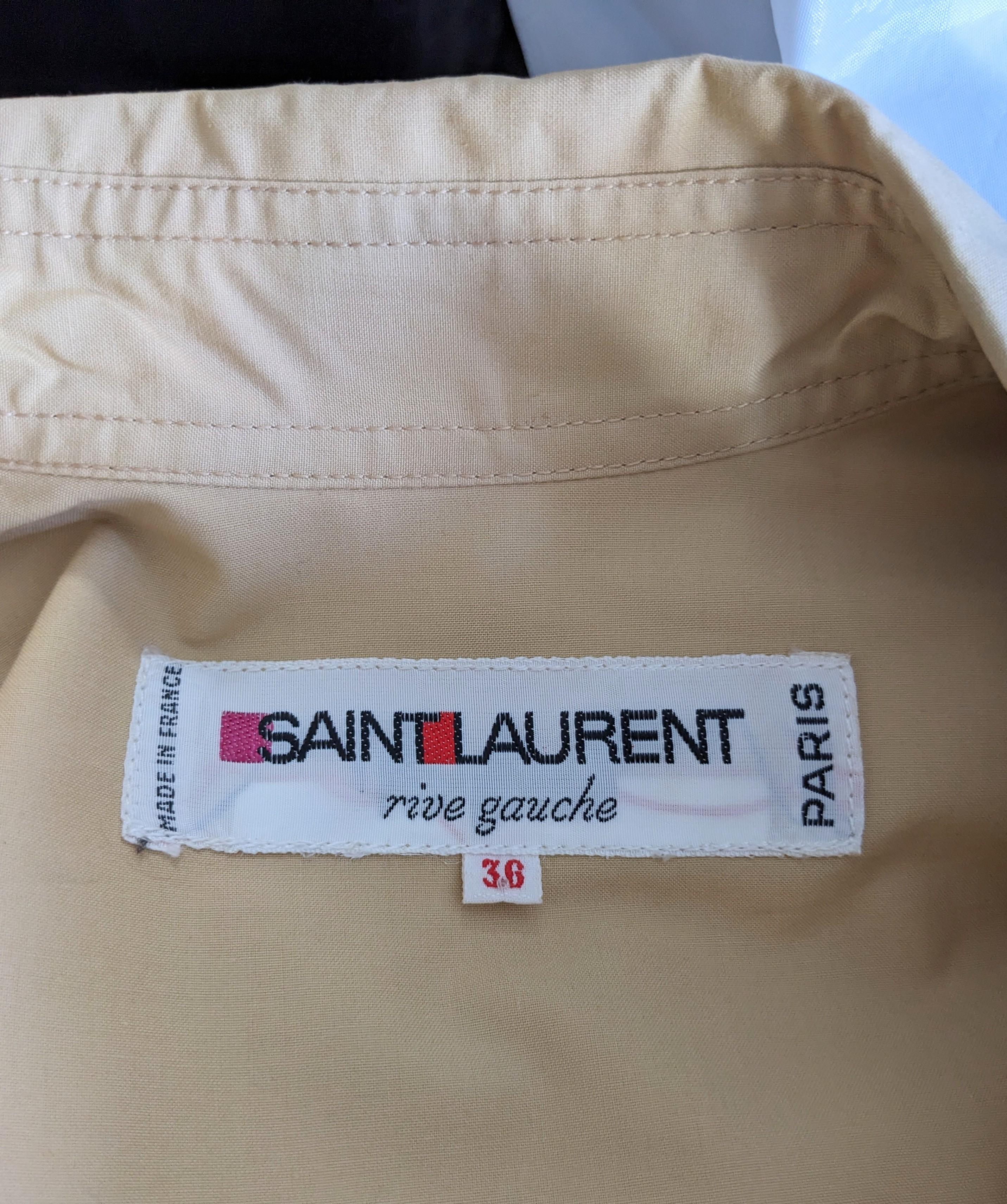 Ensemble emblématique Yves Saint Laurent Rive Gauche Saharienne en vente 1