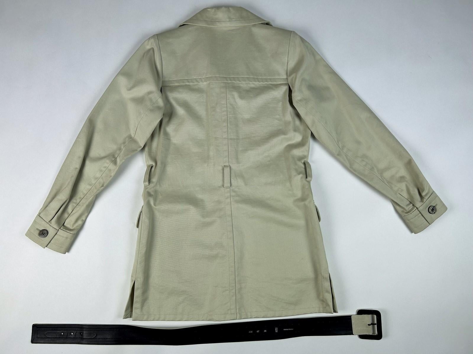 Iconic Yves Saint Laurent Rive Gauche Saharienne Jacket Circa 1995 For Sale 9