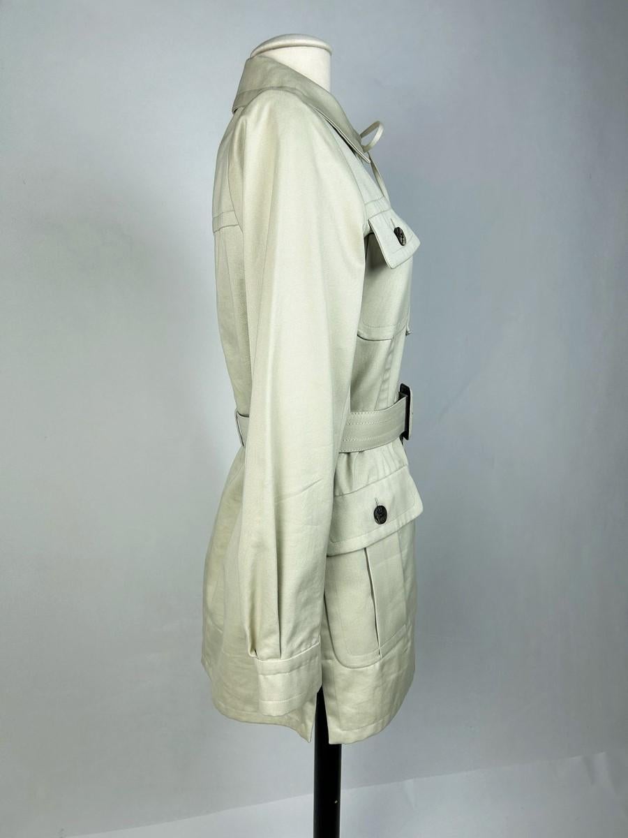 Iconic Yves Saint Laurent Rive Gauche Saharienne Jacket Circa 1995 For Sale 5