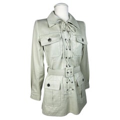 Retro Iconic Yves Saint Laurent Rive Gauche Saharienne Jacket Circa 1995