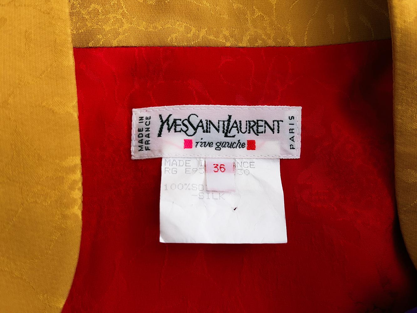 L'iconico ensemble di Yves Saint Laurent SS 1993 Kate Moss Giacca da passerella Pantaloni Abito in vendita 6