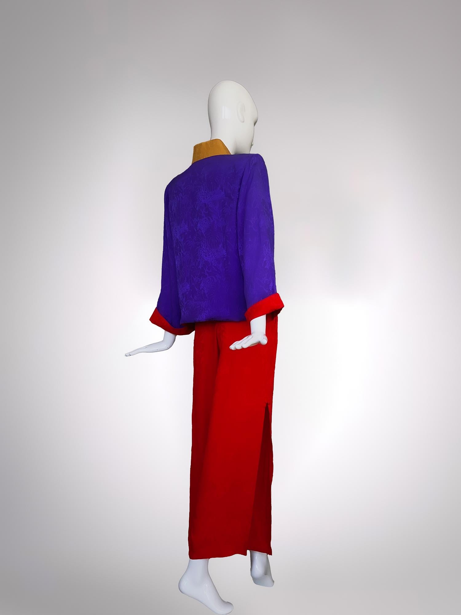 L'iconico ensemble di Yves Saint Laurent SS 1993 Kate Moss Giacca da passerella Pantaloni Abito in vendita 4
