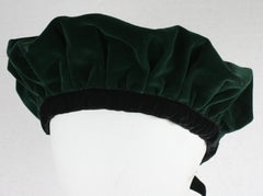 Iconic Yves Saint Laurent Velvet Beret