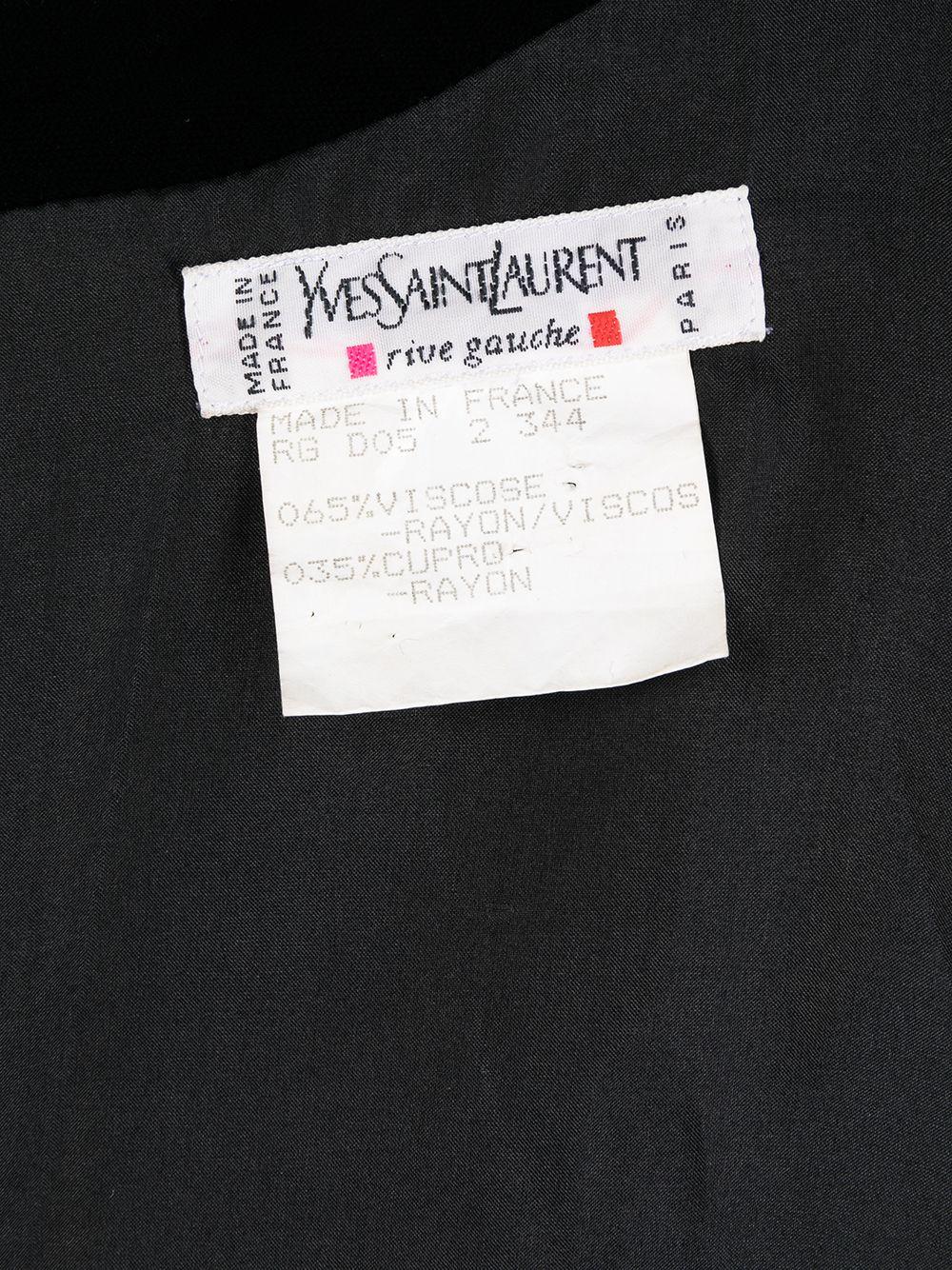 Iconic Yves Saint Laurent YSL Evening Velvet and Silk Dress  1