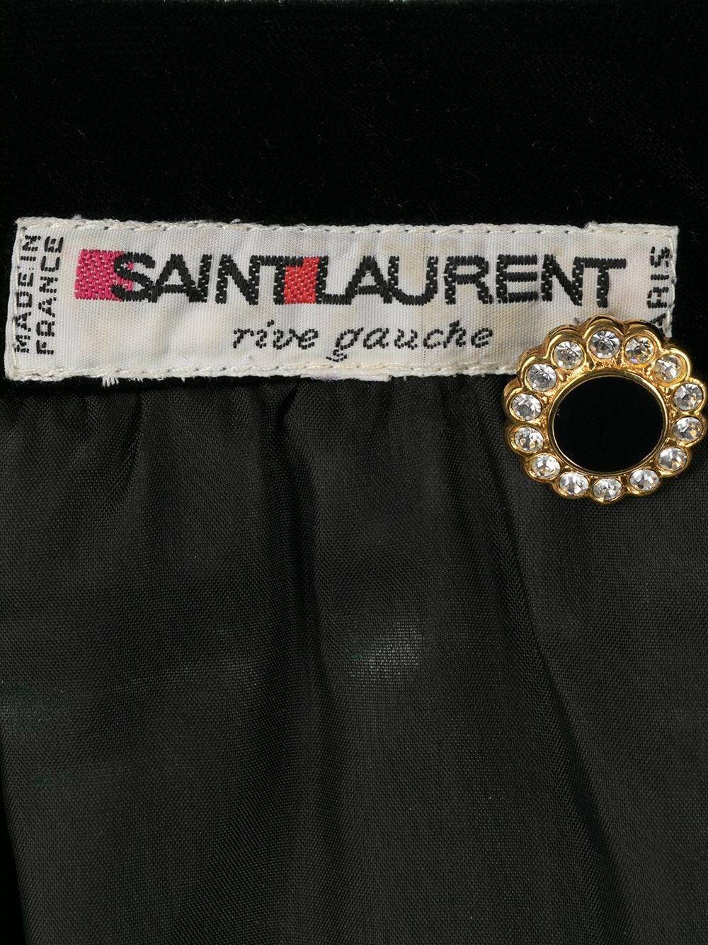 Iconic Yves Saint Laurent YSL Evening Velvet Silk Dress  In Excellent Condition In Paris, FR